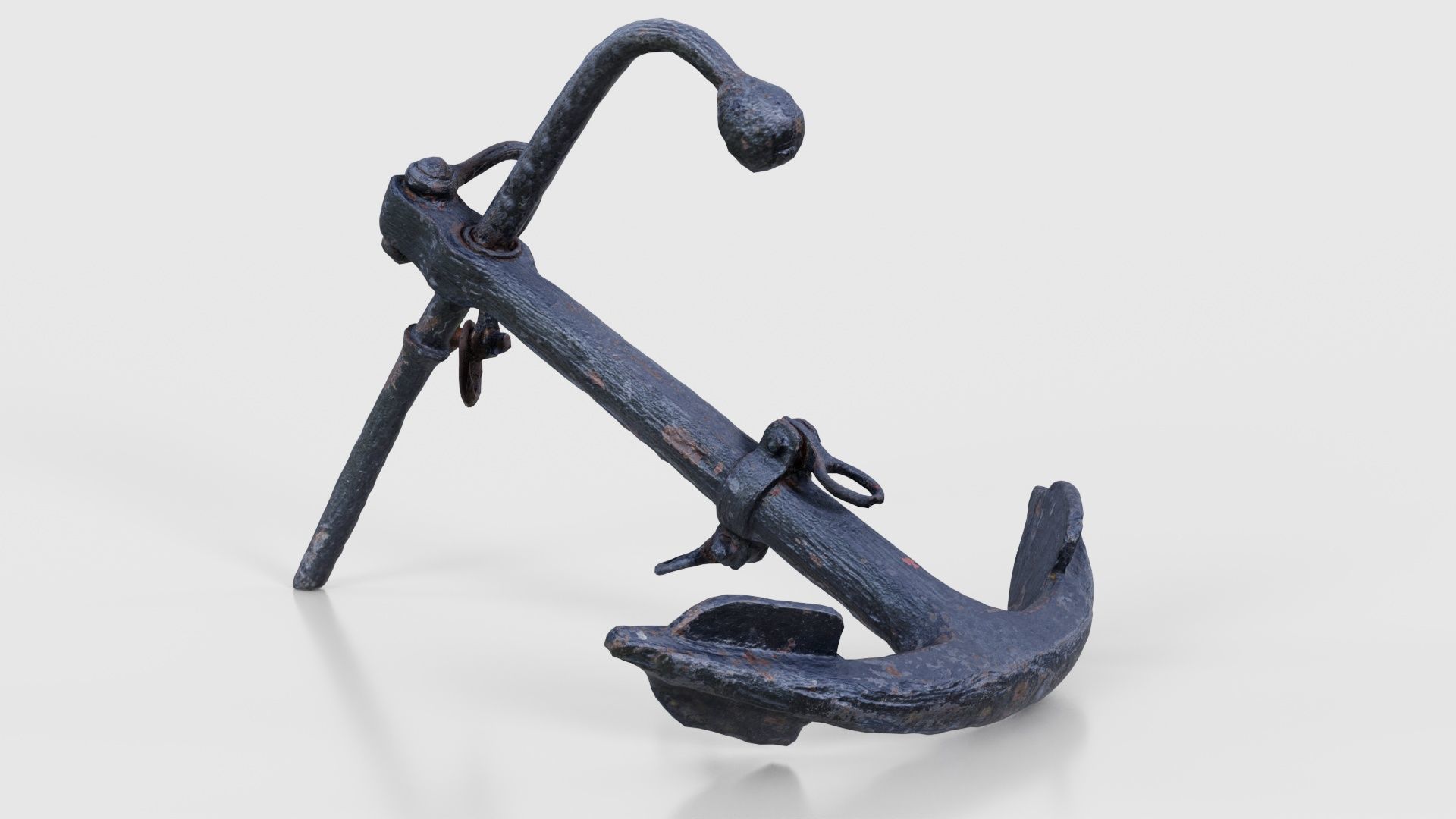 Boat Anchor 01 Low-poly 3D model_18
