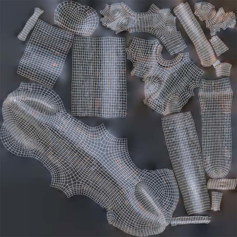 Boat Anchor 01 Low-poly 3D model_14