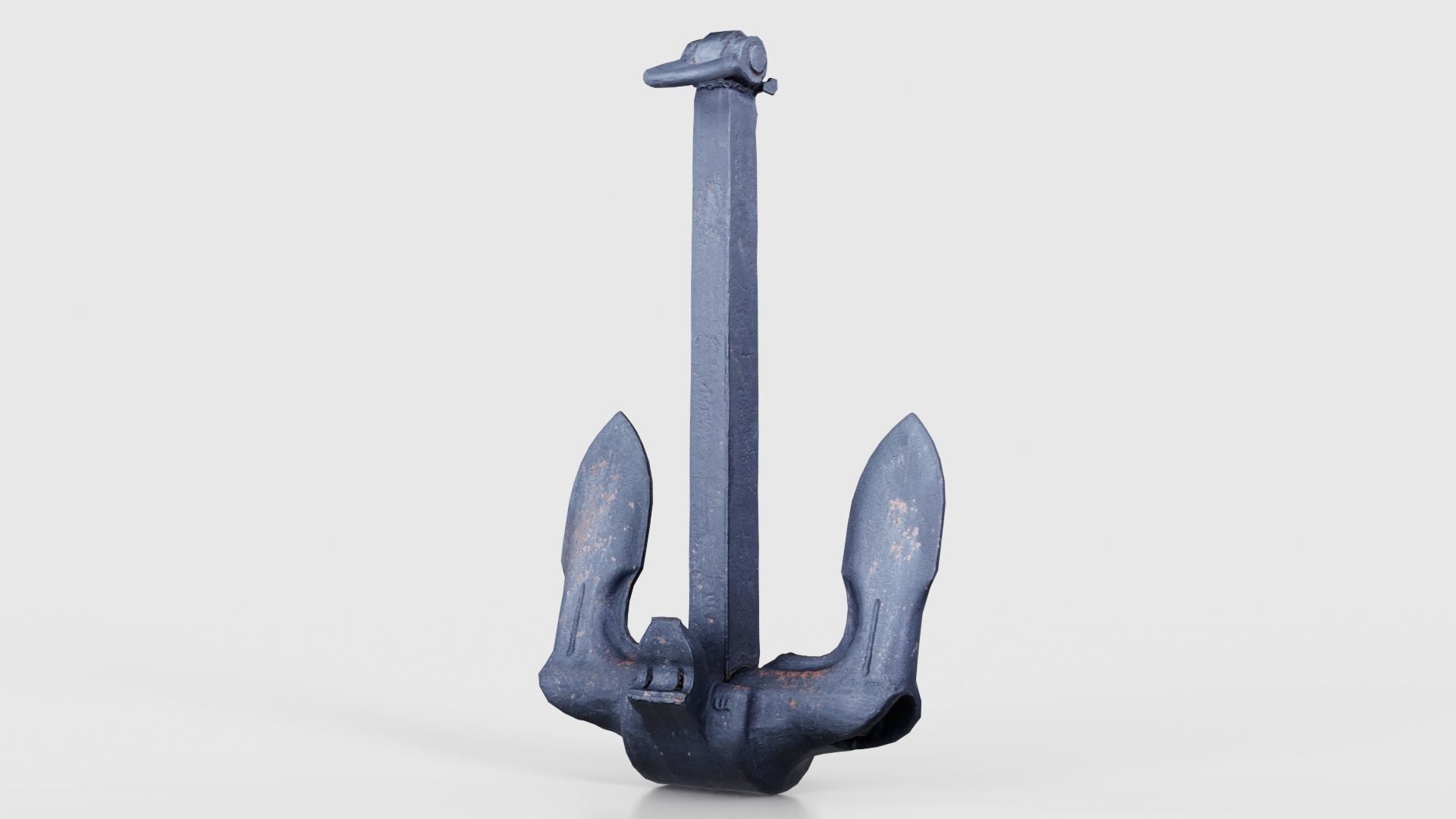 Boat Anchor 02 Low-poly 3D model_15