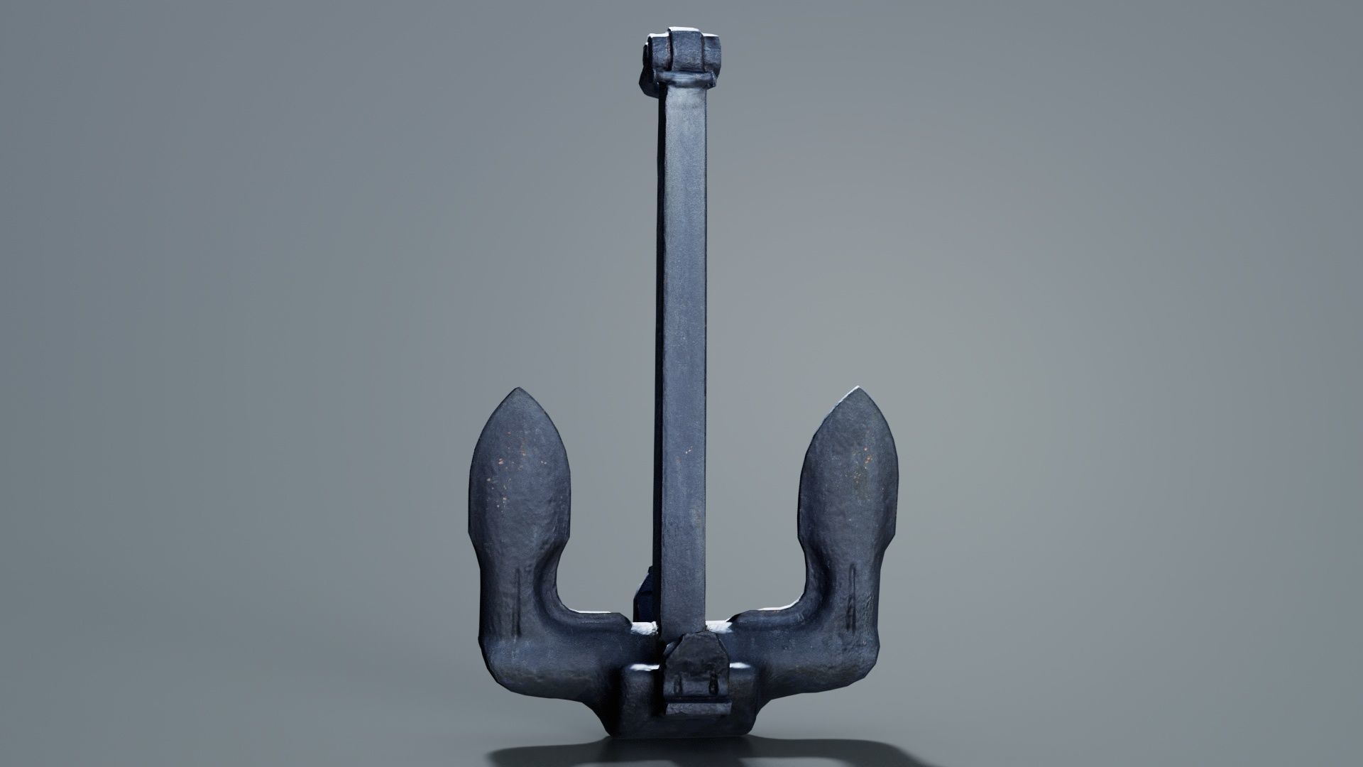 Boat Anchor 02 Low-poly 3D model_2