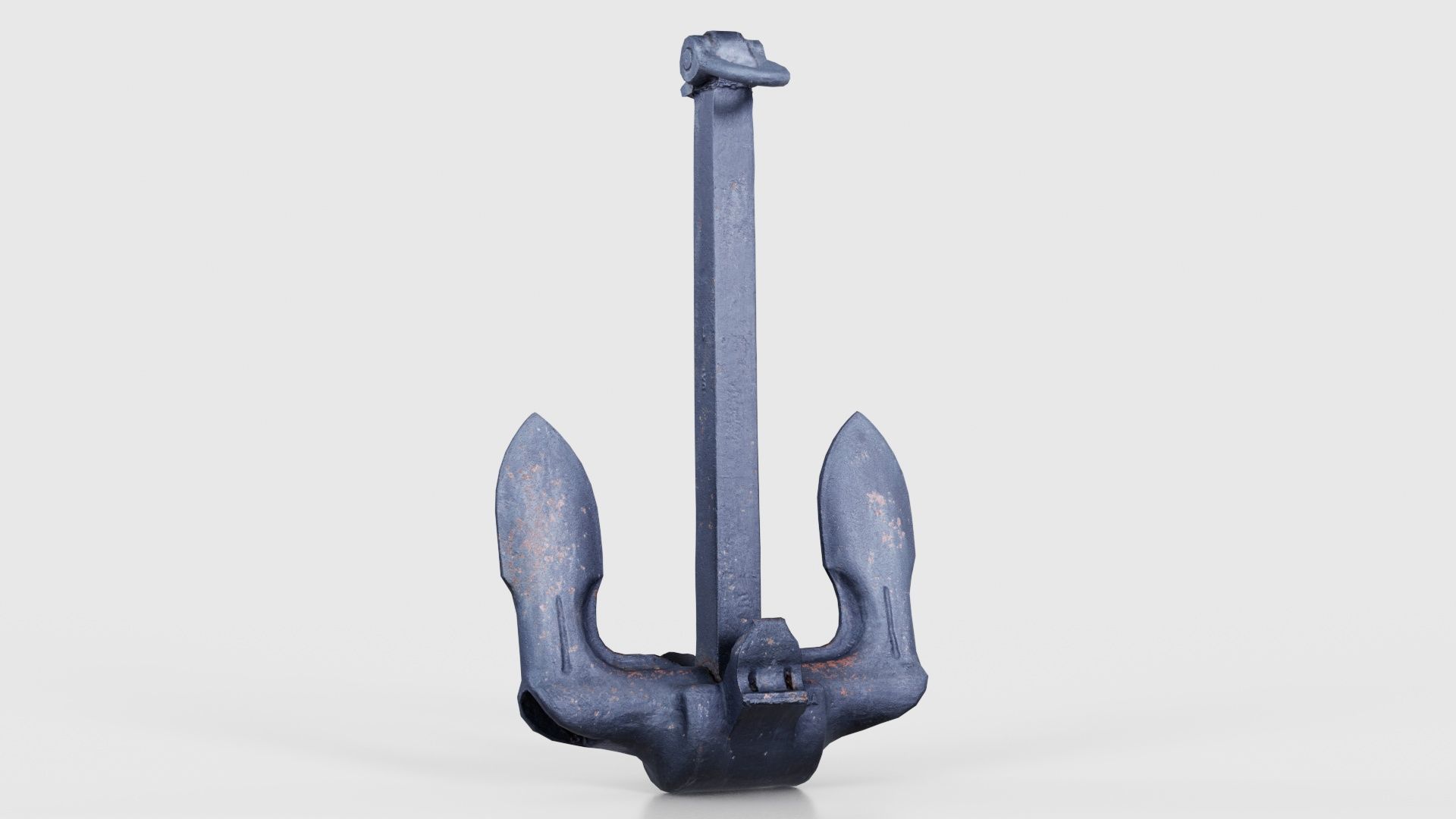 Boat Anchor 02 Low-poly 3D model_17
