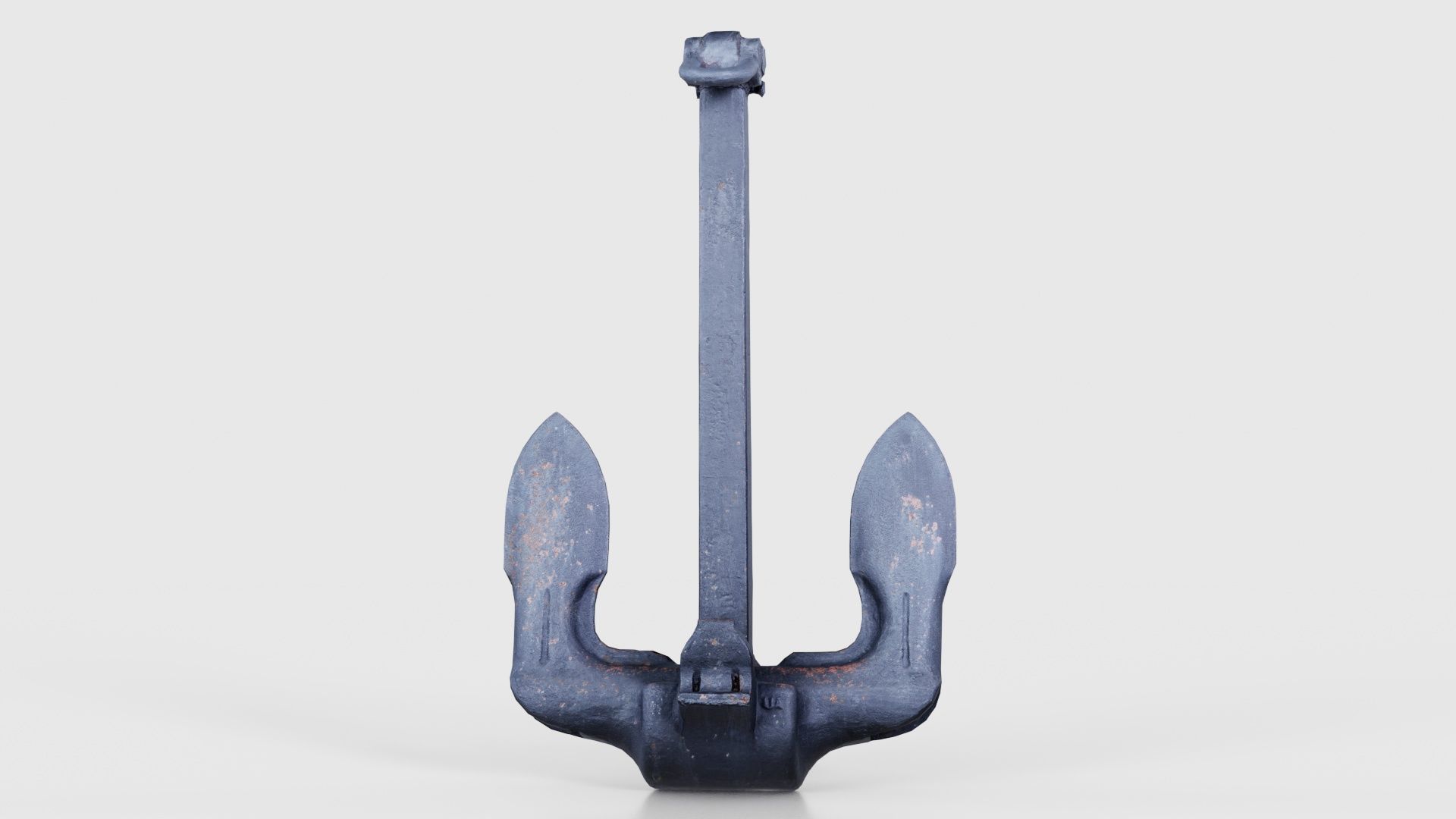 Boat Anchor 02 Low-poly 3D model_16