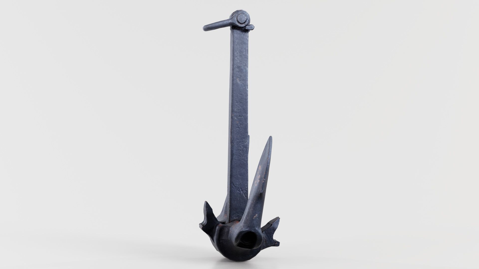 Boat Anchor 02 Low-poly 3D model_7