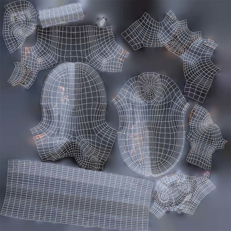 Boat Anchor 02 Low-poly 3D model_14