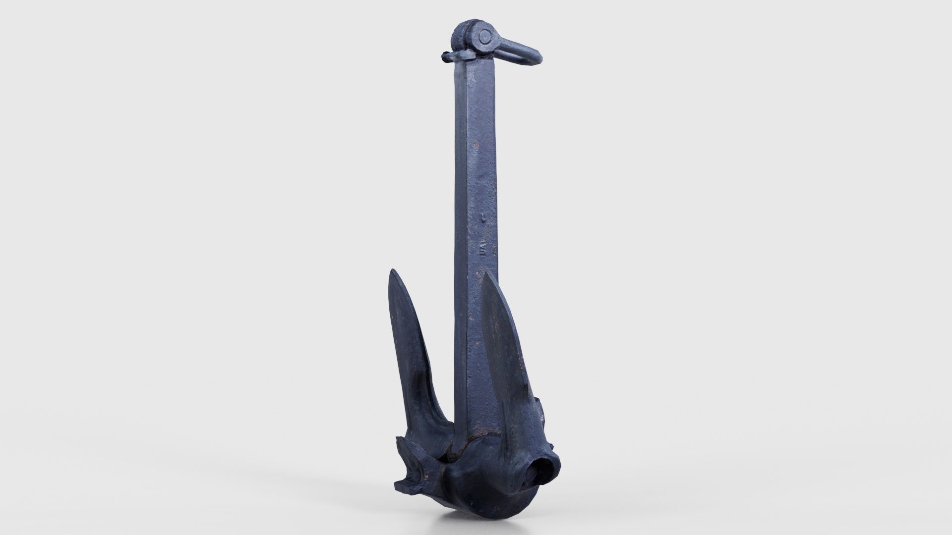 Boat Anchor 02 Low-poly 3D model_20