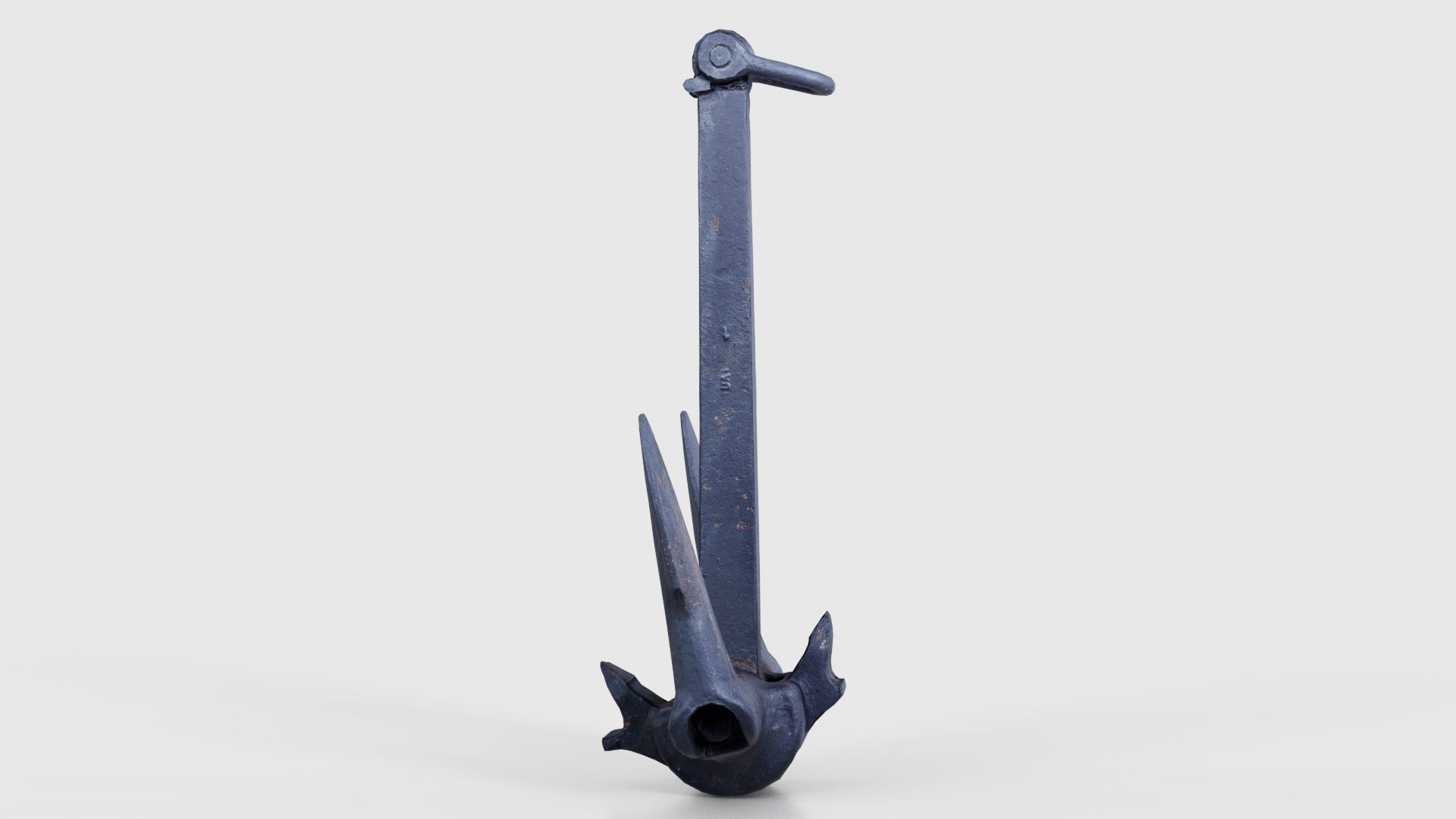 Boat Anchor 02 Low-poly 3D model_19
