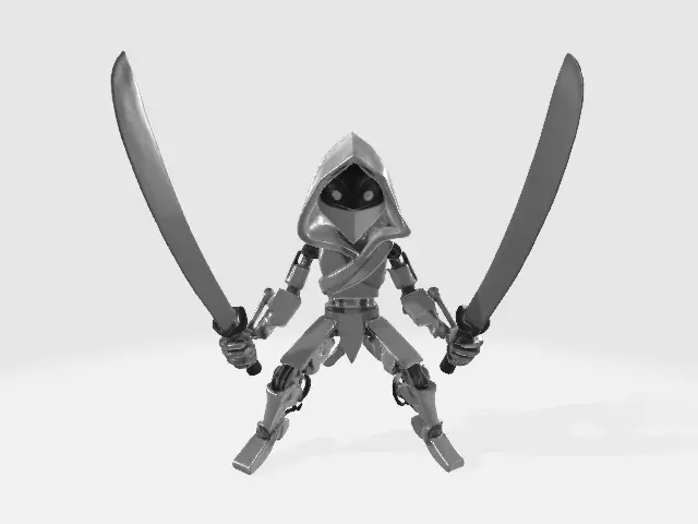 Ninja robot 3D model_0