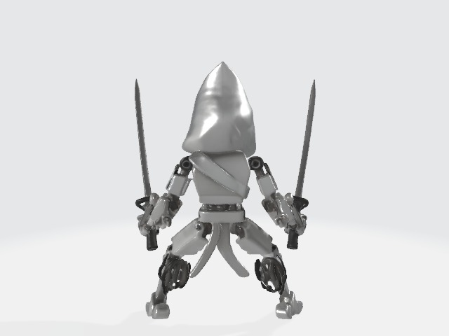 Ninja robot 3D model_2