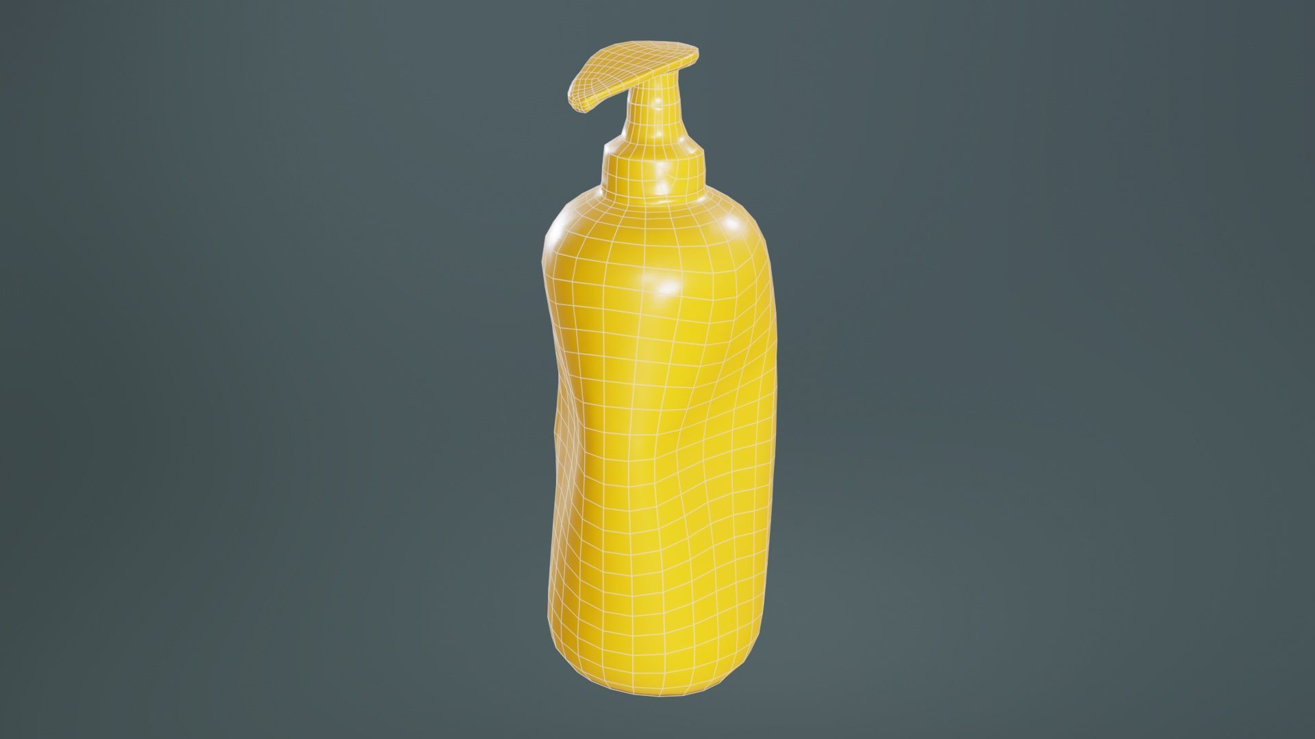Container 05 Low-poly 3D model_9