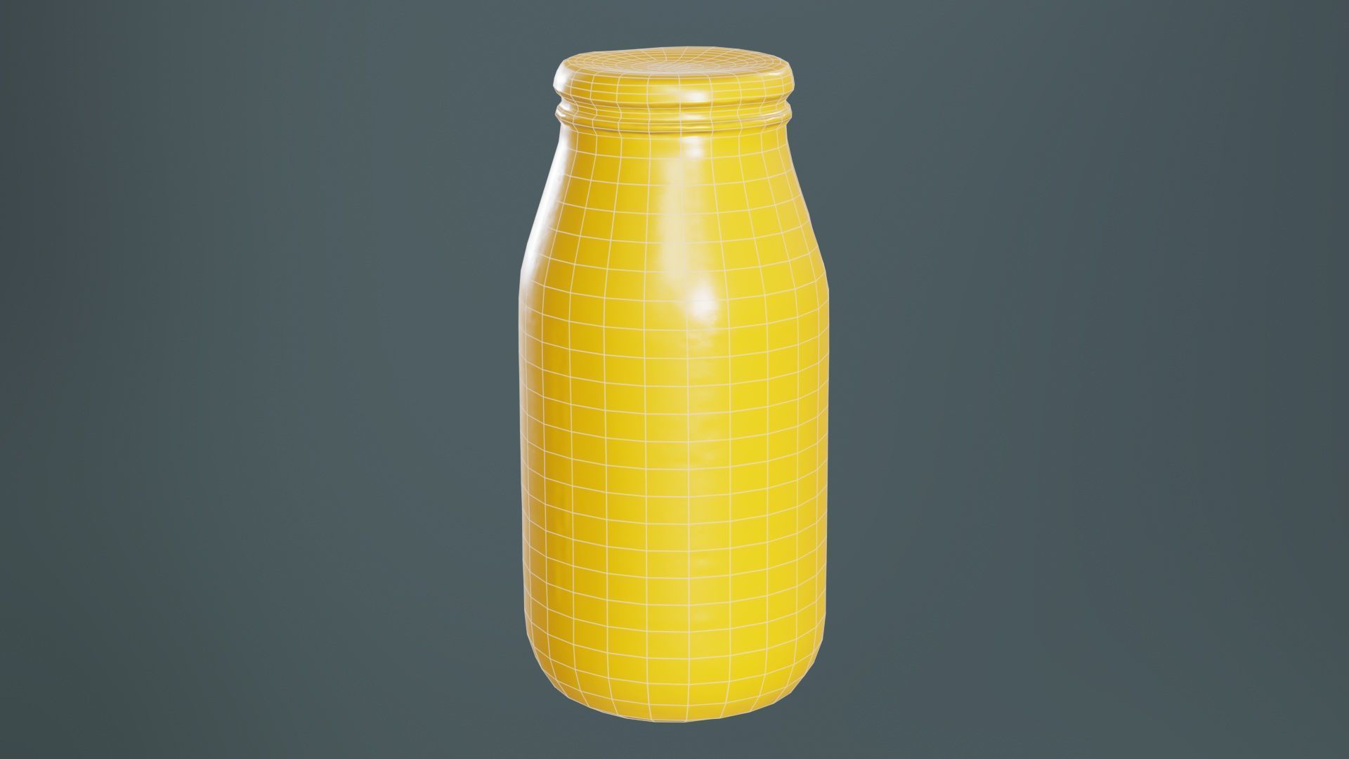 Container 07 Low-poly 3D model_9