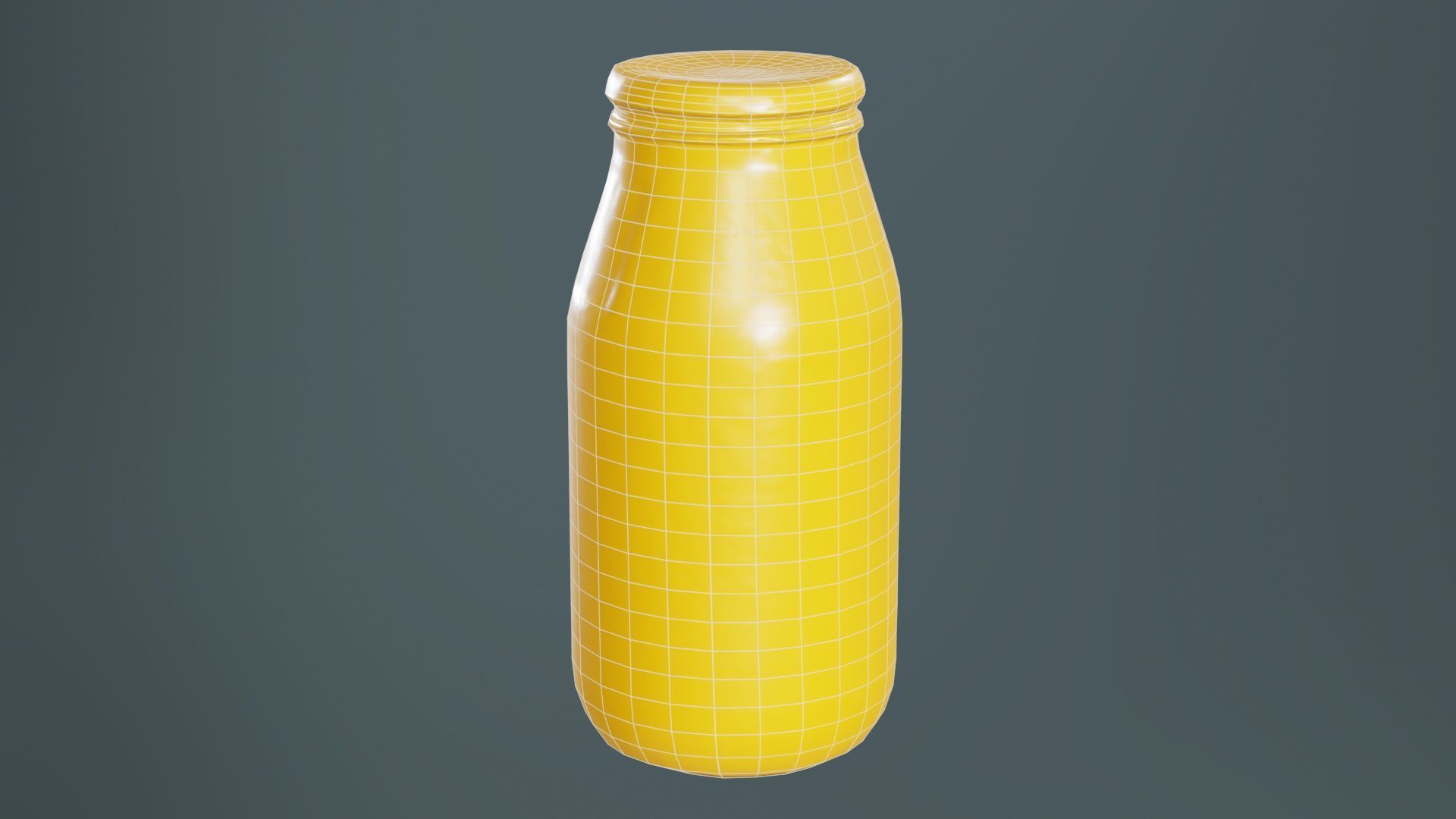 Container 07 Low-poly 3D model_10