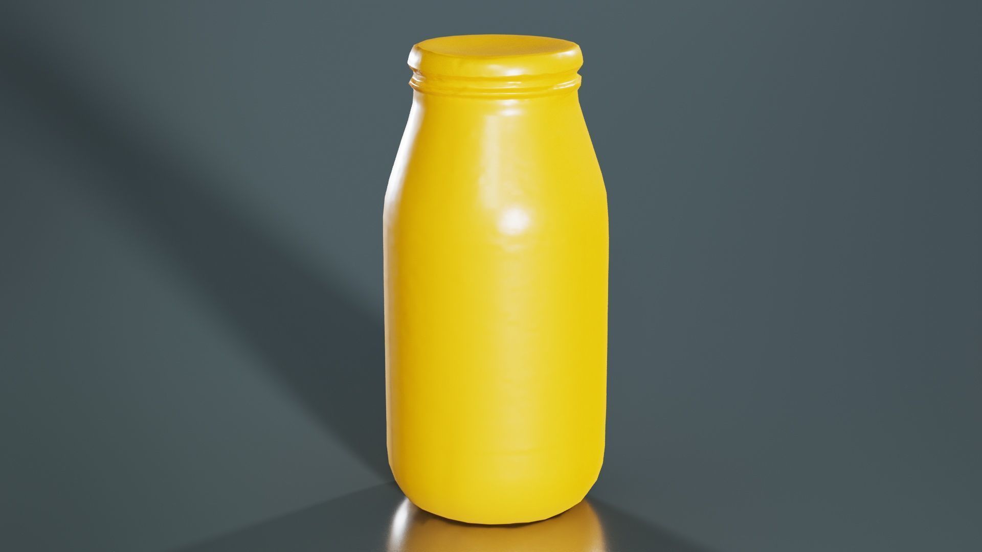 Container 07 Low-poly 3D model_7