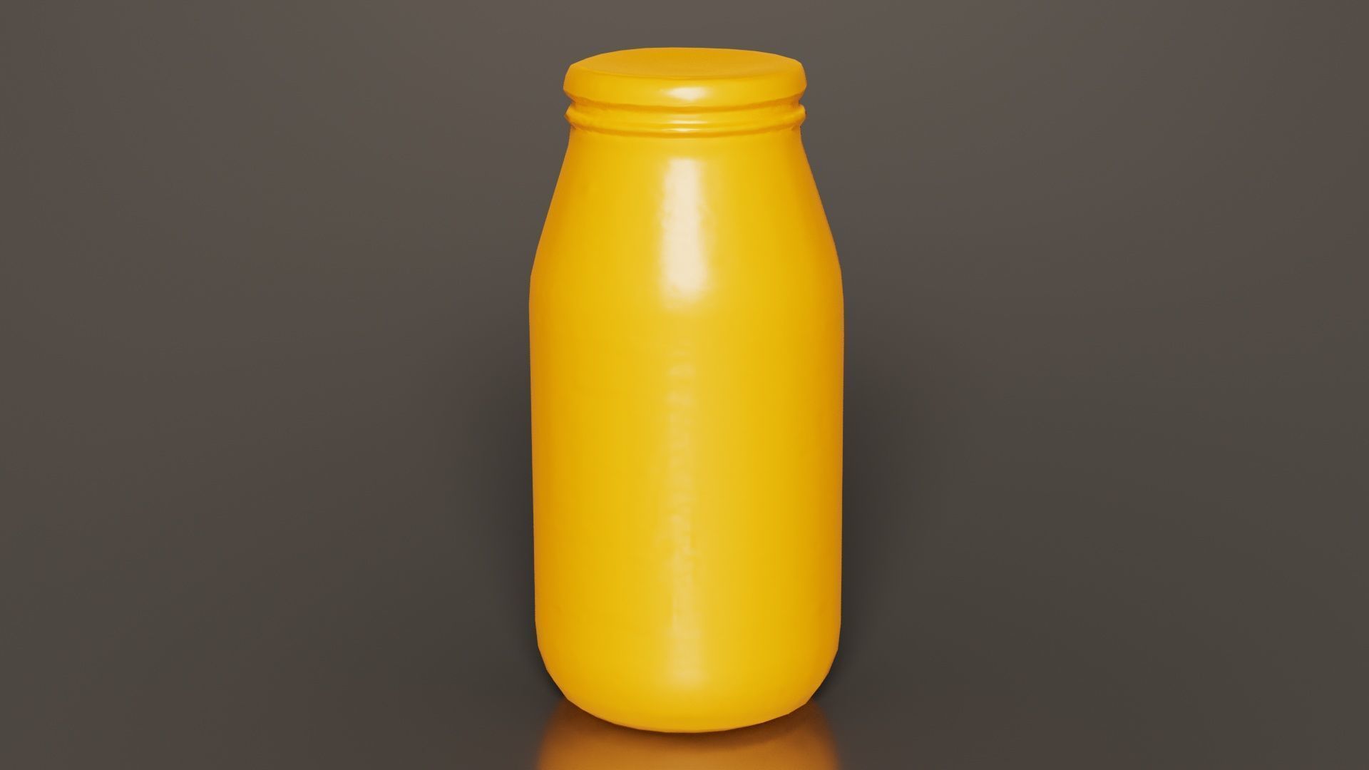 Container 07 Low-poly 3D model_6