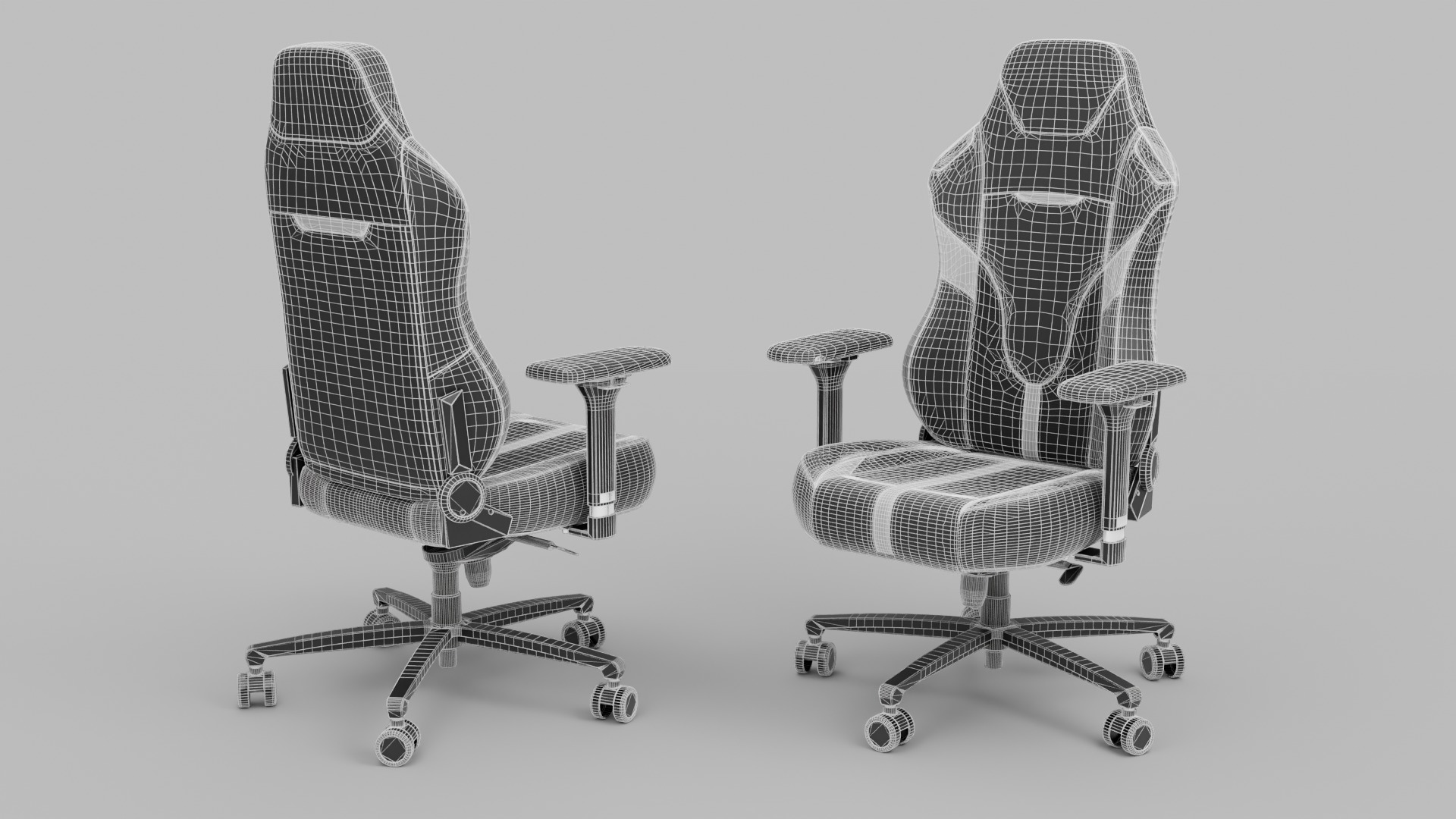 3d Gaming Chair 04 Realistic PBR GLB FBX OBJ mlt Low-poly 3D model_9