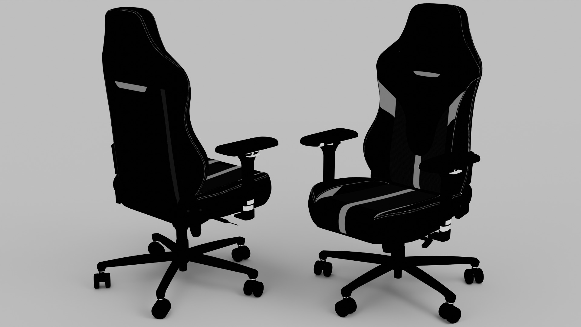 3d Gaming Chair 04 Realistic PBR GLB FBX OBJ mlt Low-poly 3D model_7