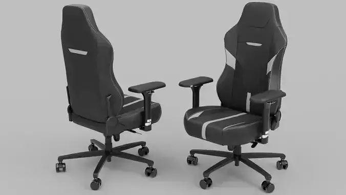 3d Gaming Chair 04 Realistic PBR GLB FBX OBJ mlt Low-poly 3D model
