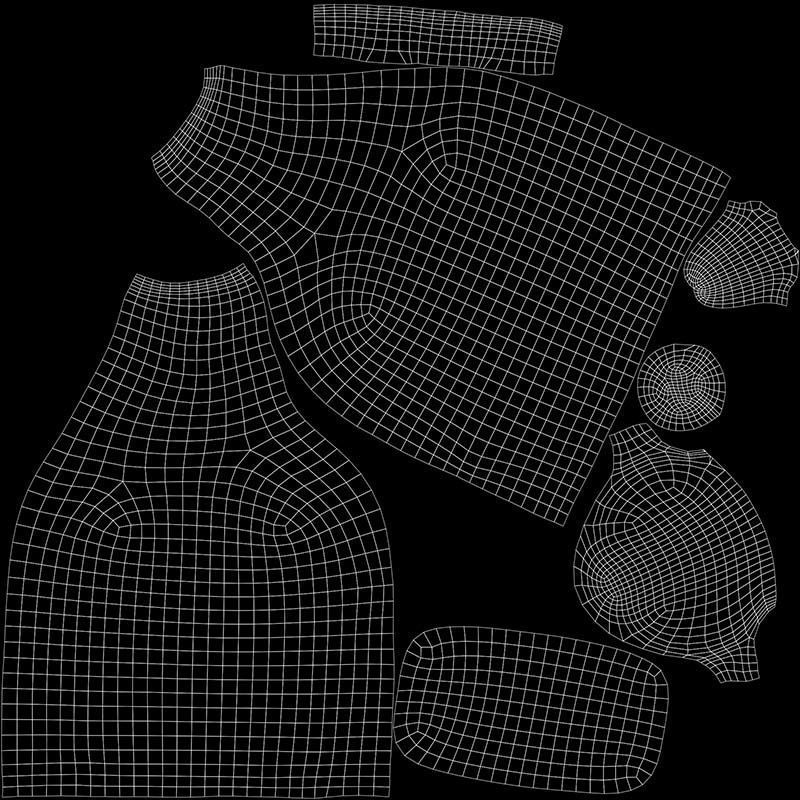 Container 24 Low-poly 3D model_14