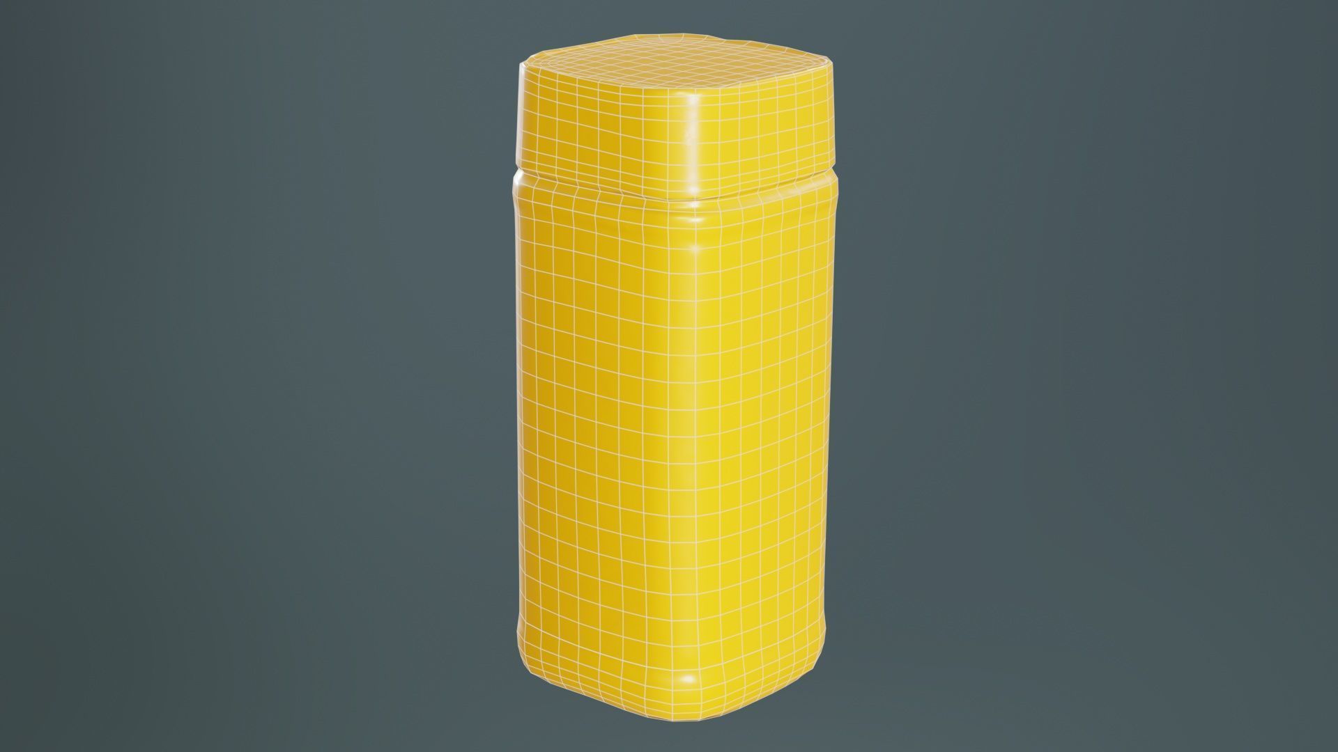 Container 45 Low-poly 3D model_10
