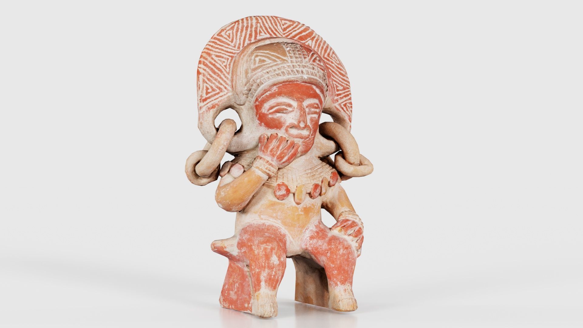 Aztec Statue Low-poly 3D model_17