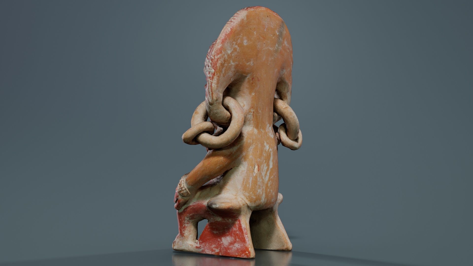 Aztec Statue Low-poly 3D model_5