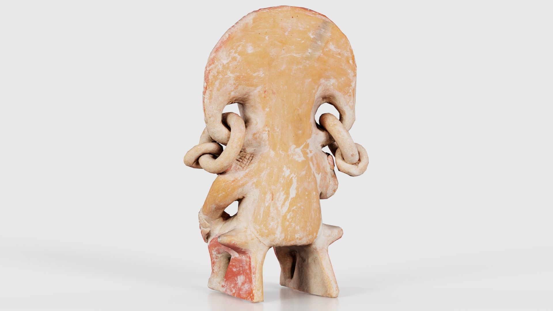 Aztec Statue Low-poly 3D model_23