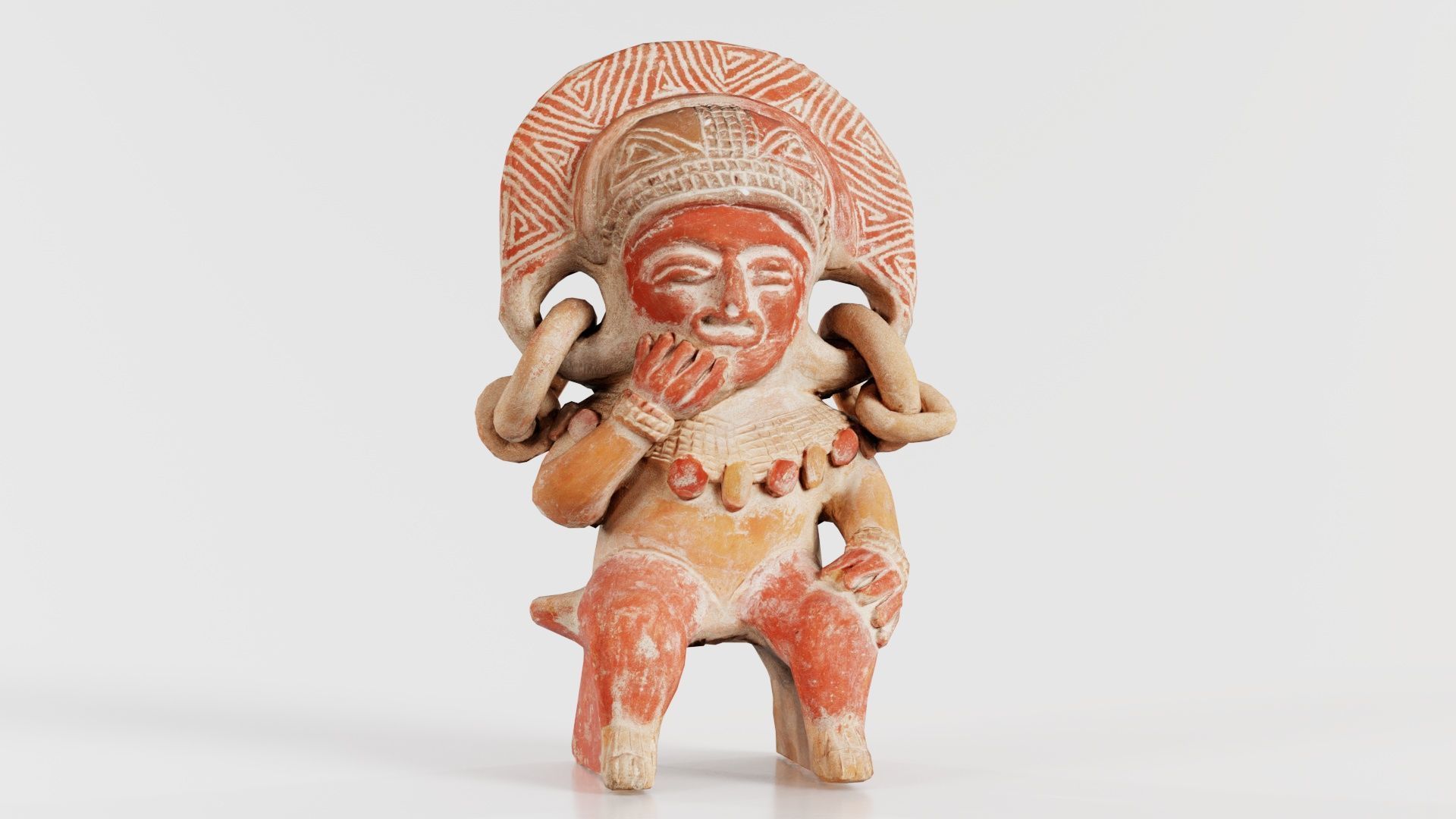 Aztec Statue Low-poly 3D model_8