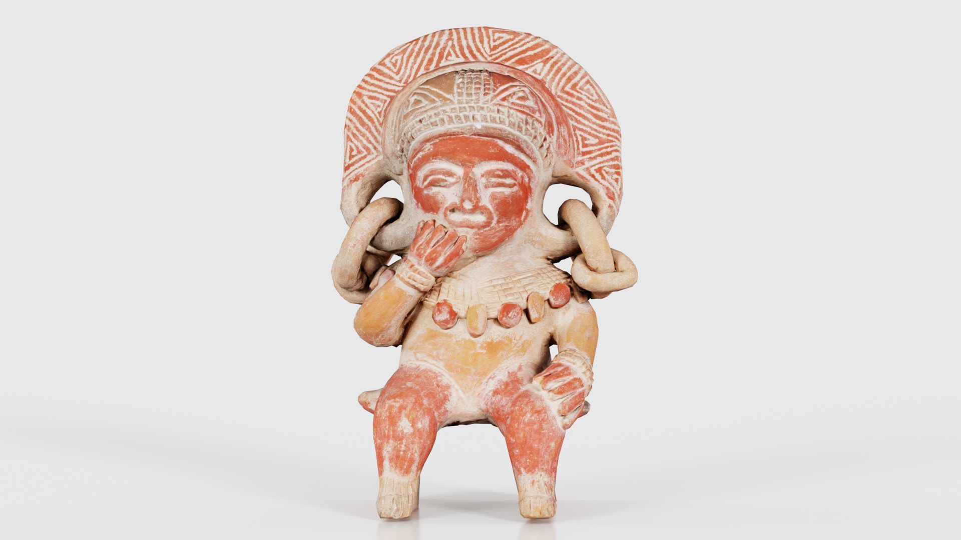 Aztec Statue Low-poly 3D model_16