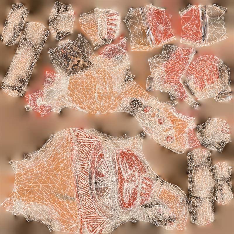 Aztec Statue Low-poly 3D model_14