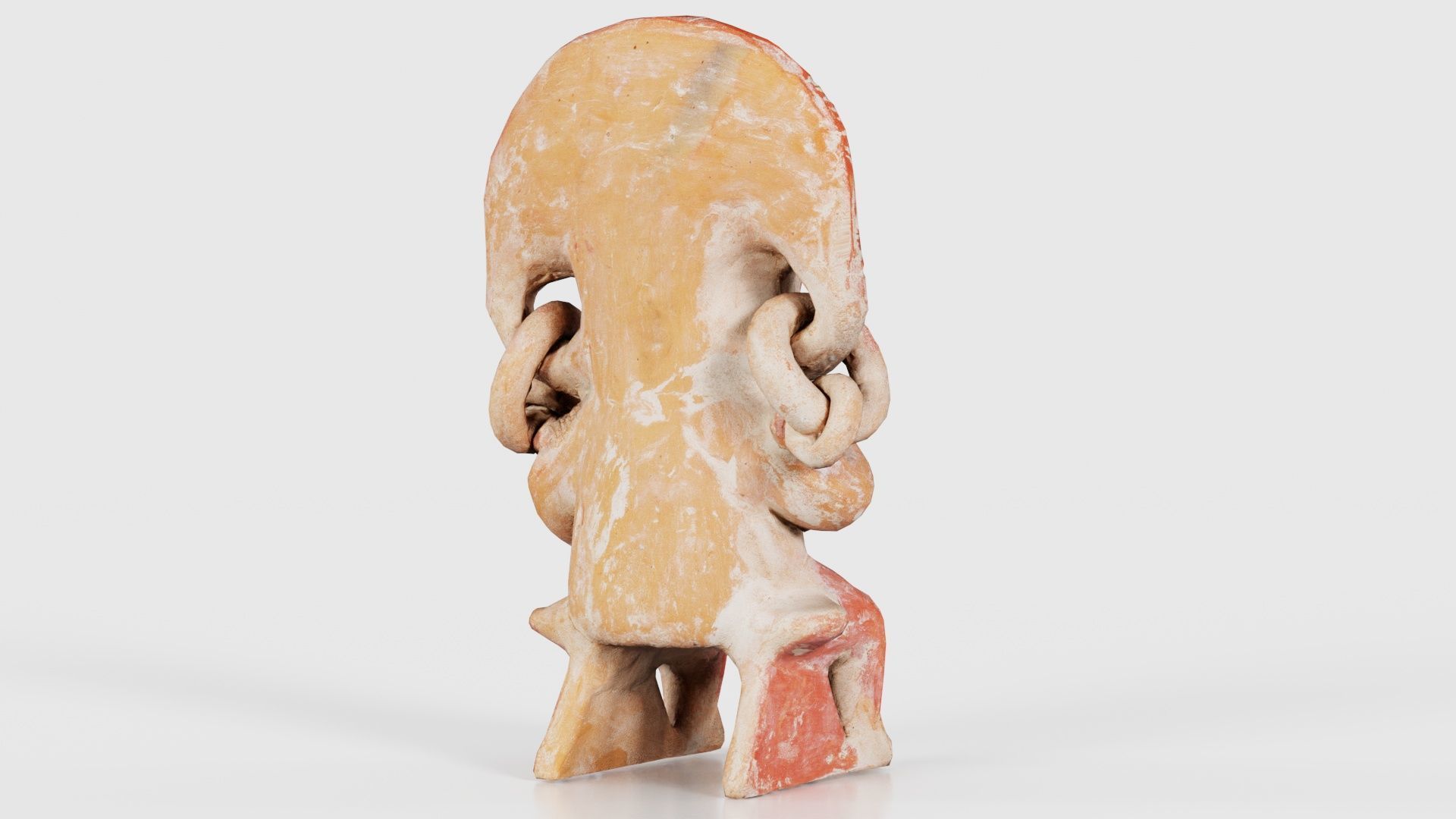 Aztec Statue Low-poly 3D model_21