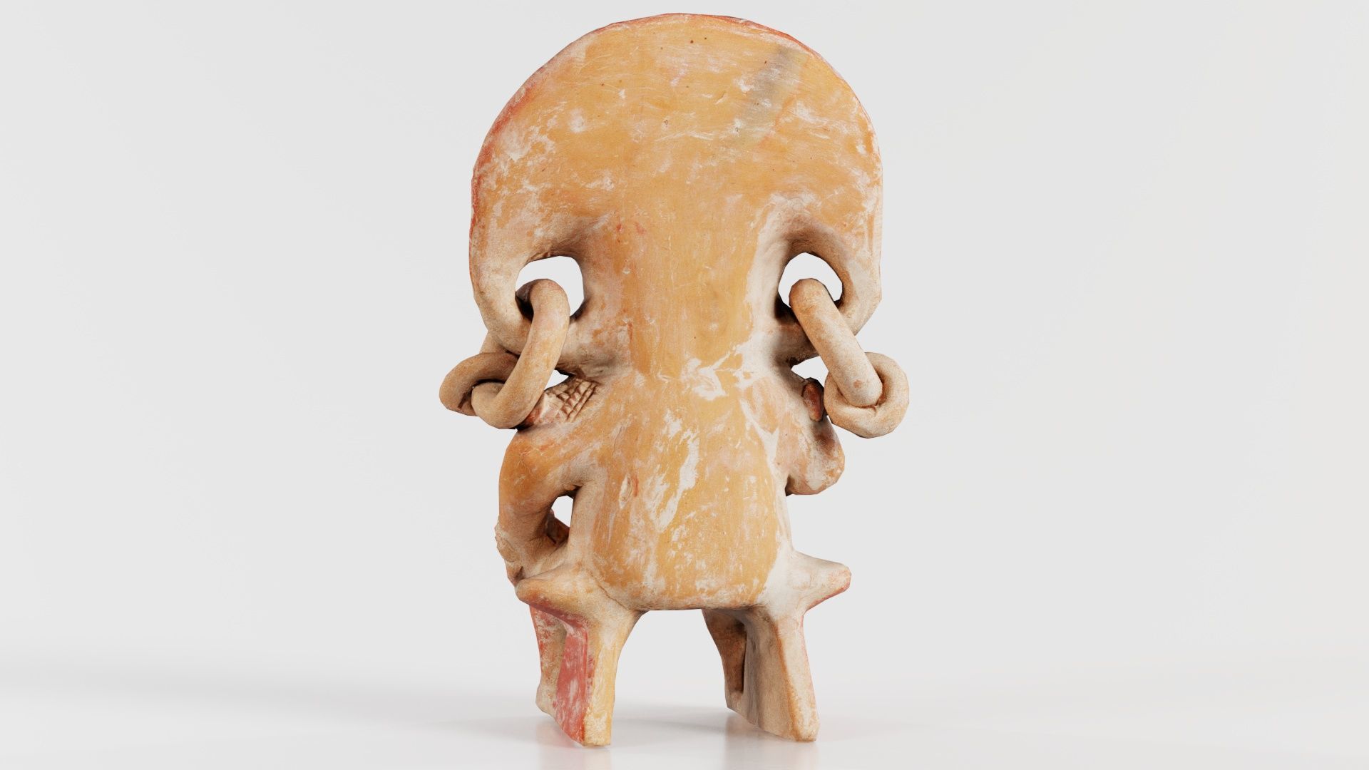 Aztec Statue Low-poly 3D model_2