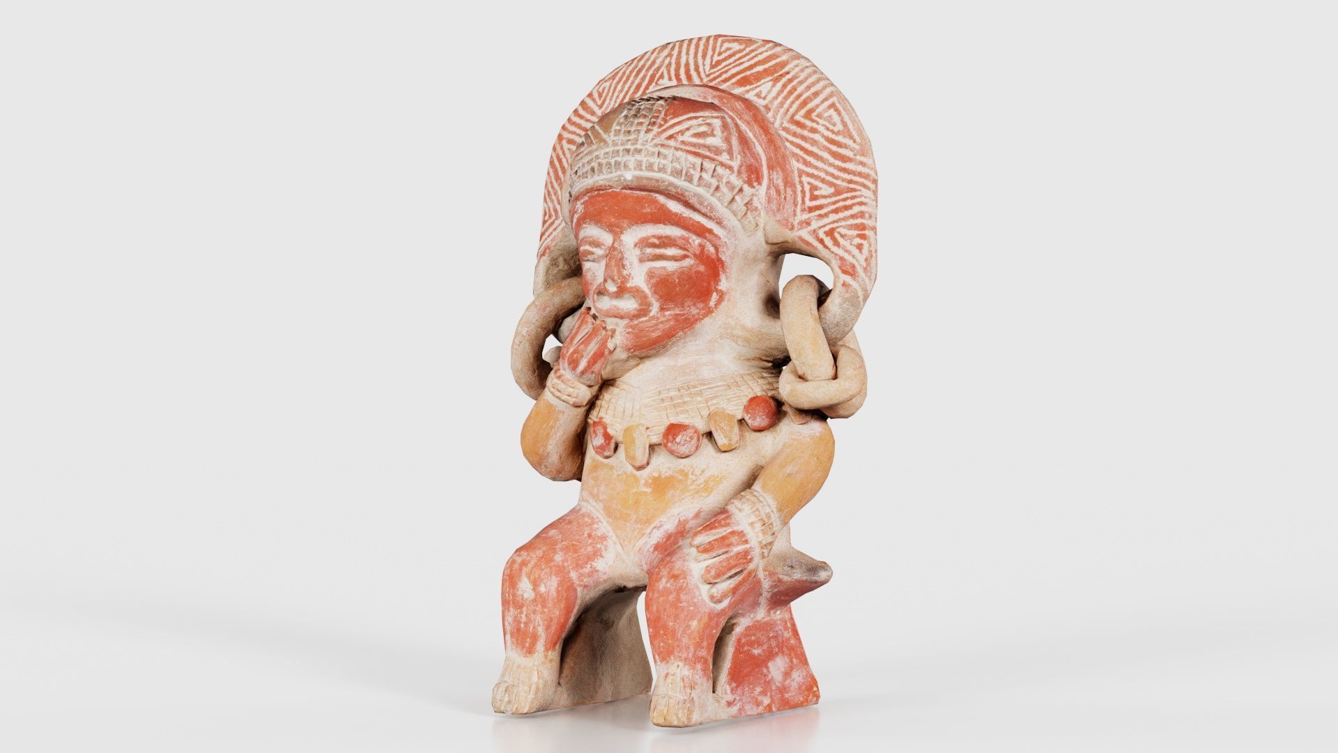 Aztec Statue Low-poly 3D model_15