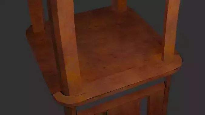 Office chair in rust metal material 