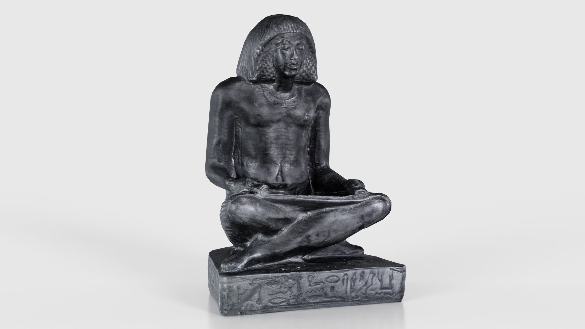 Egyptian Writer Low-poly 3D model_17