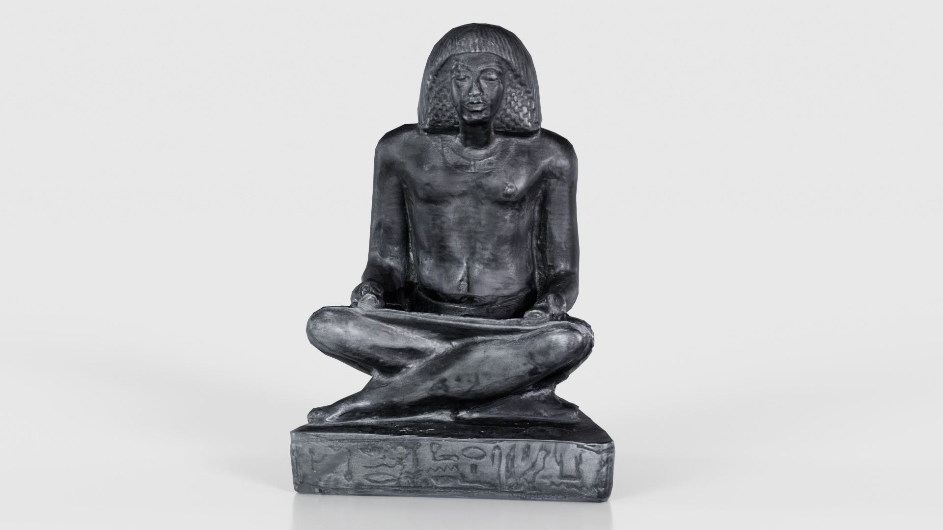 Egyptian Writer Low-poly 3D model_16