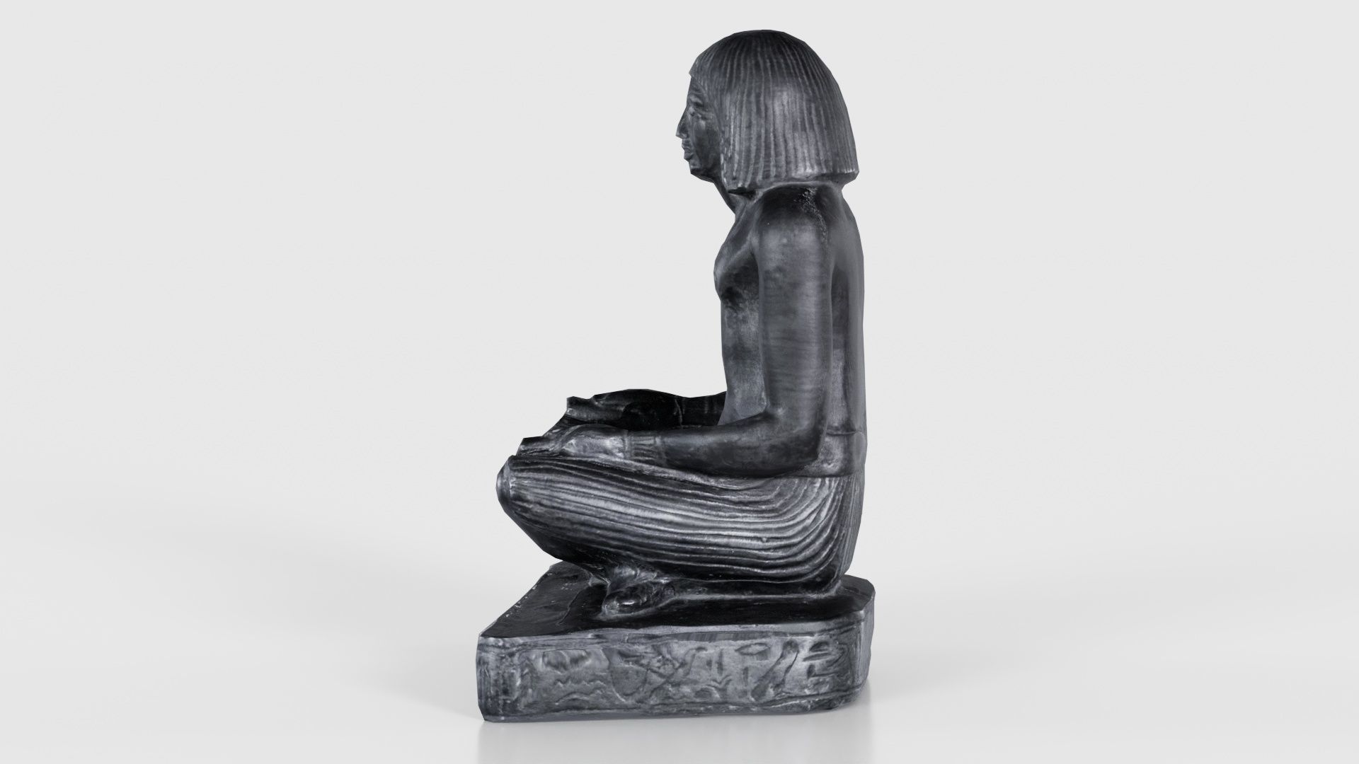 Egyptian Writer Low-poly 3D model_25