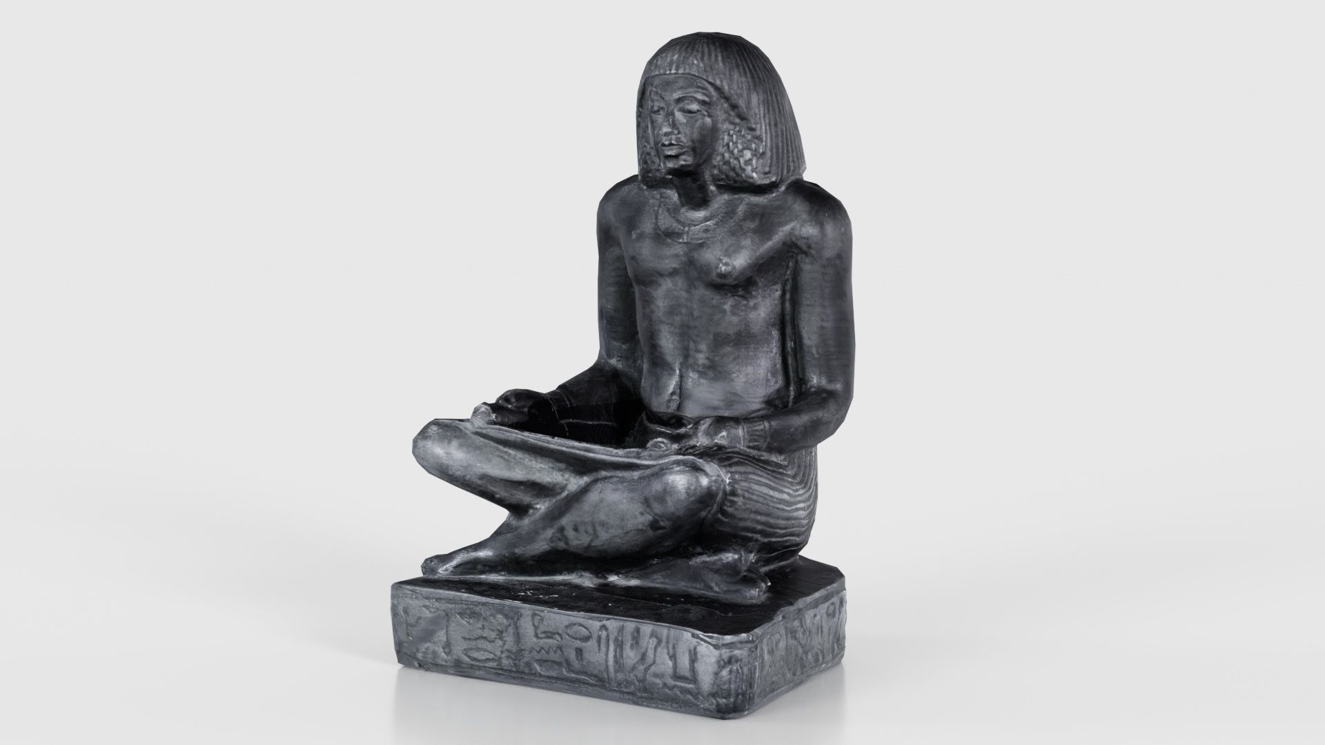 Egyptian Writer Low-poly 3D model_15
