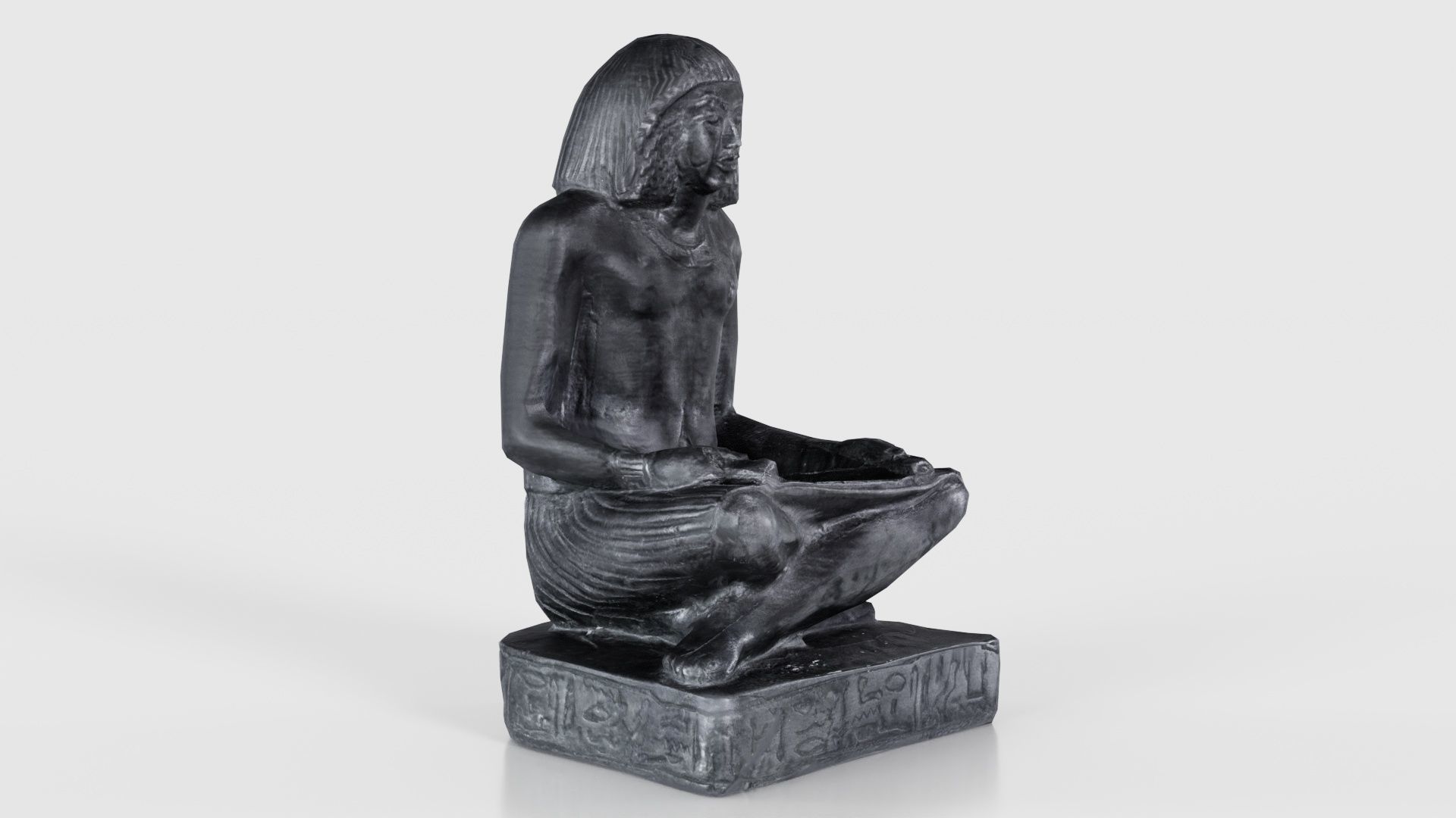 Egyptian Writer Low-poly 3D model_18
