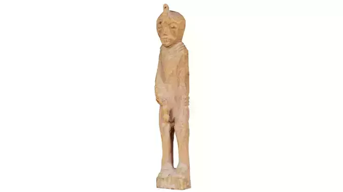 Hand Carved Wooden Statue Couple b1