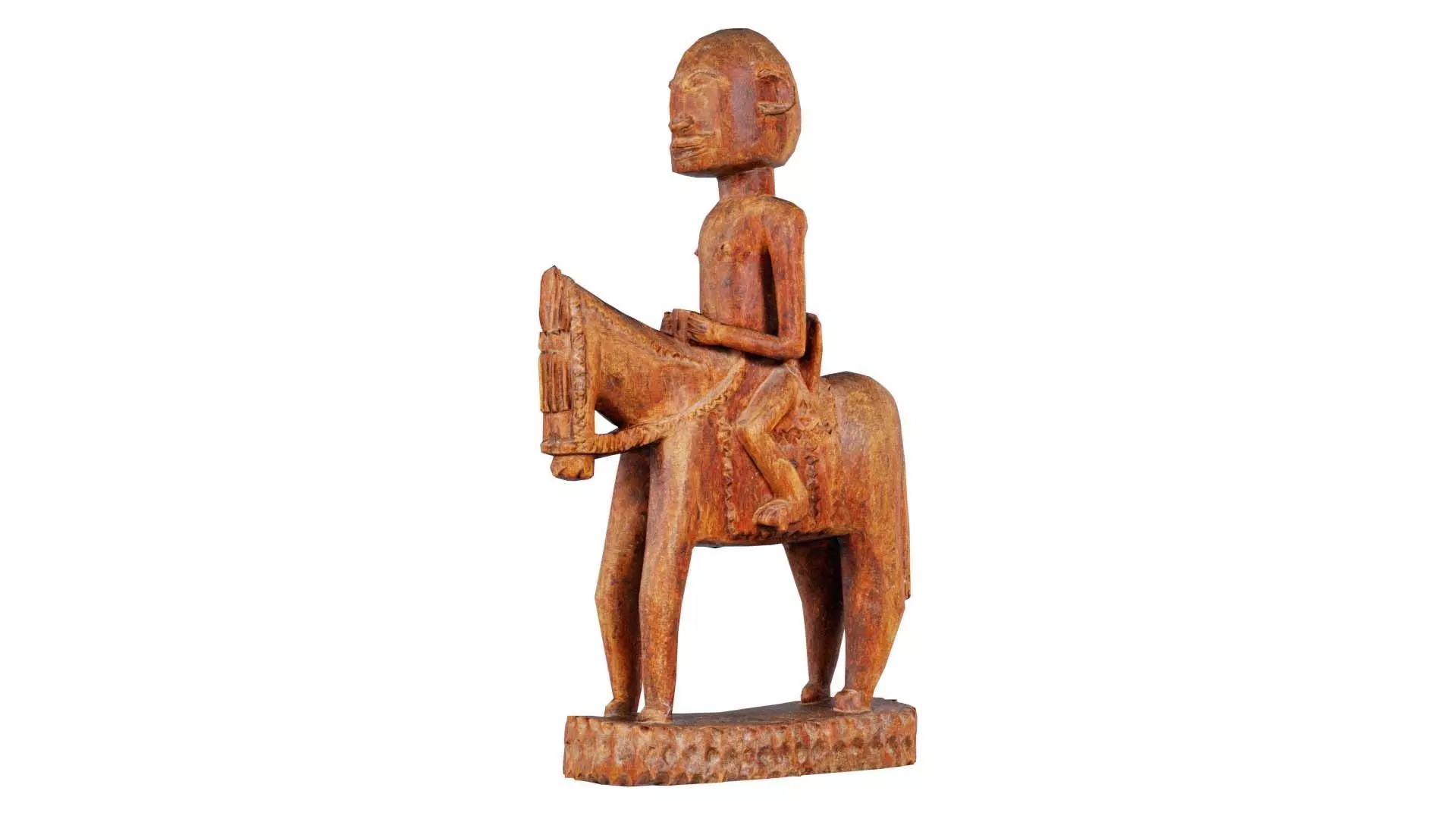 Horserider Low-poly 3D model