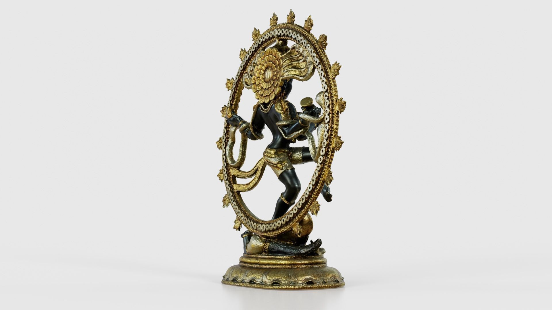 Nataraj Statue Low-poly 3D model_19