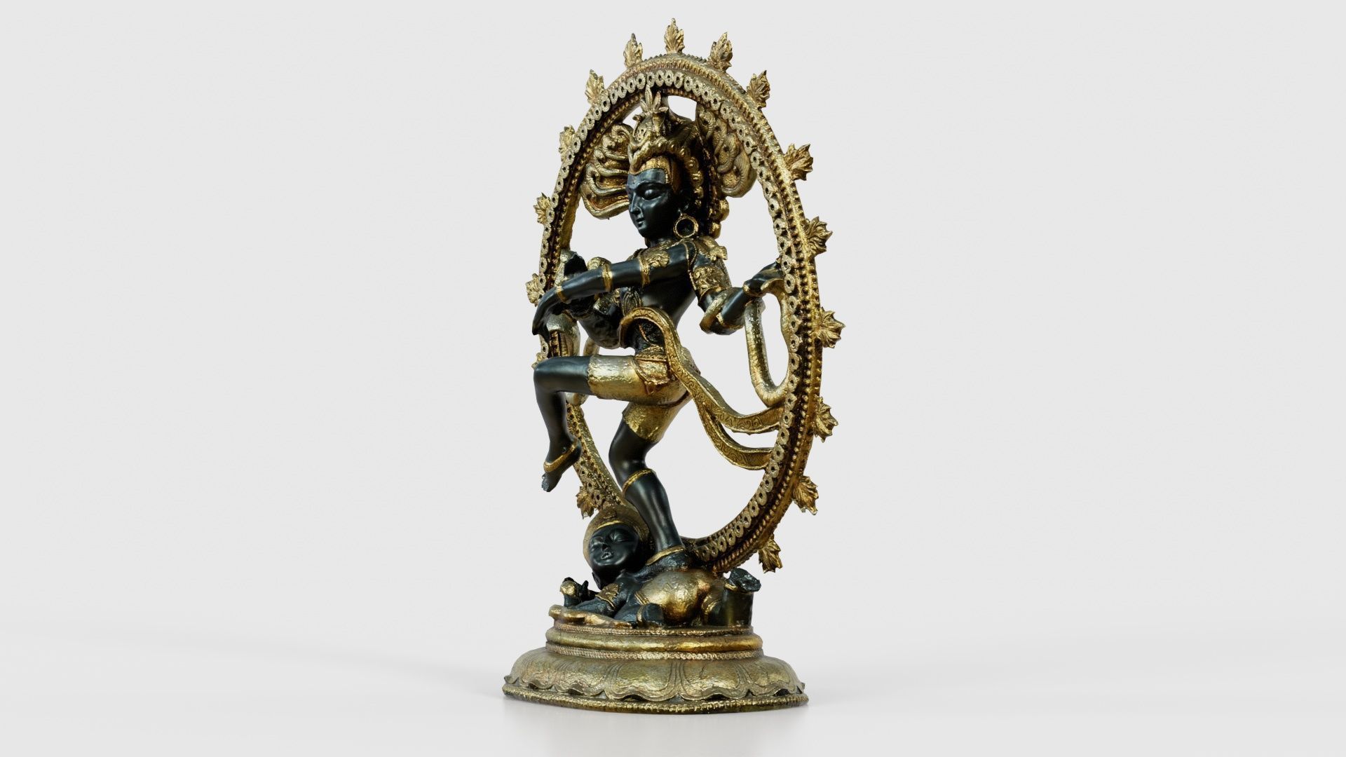 Nataraj Statue Low-poly 3D model_25