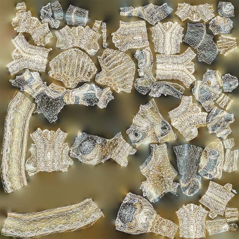 Nataraj Statue Low-poly 3D model_14