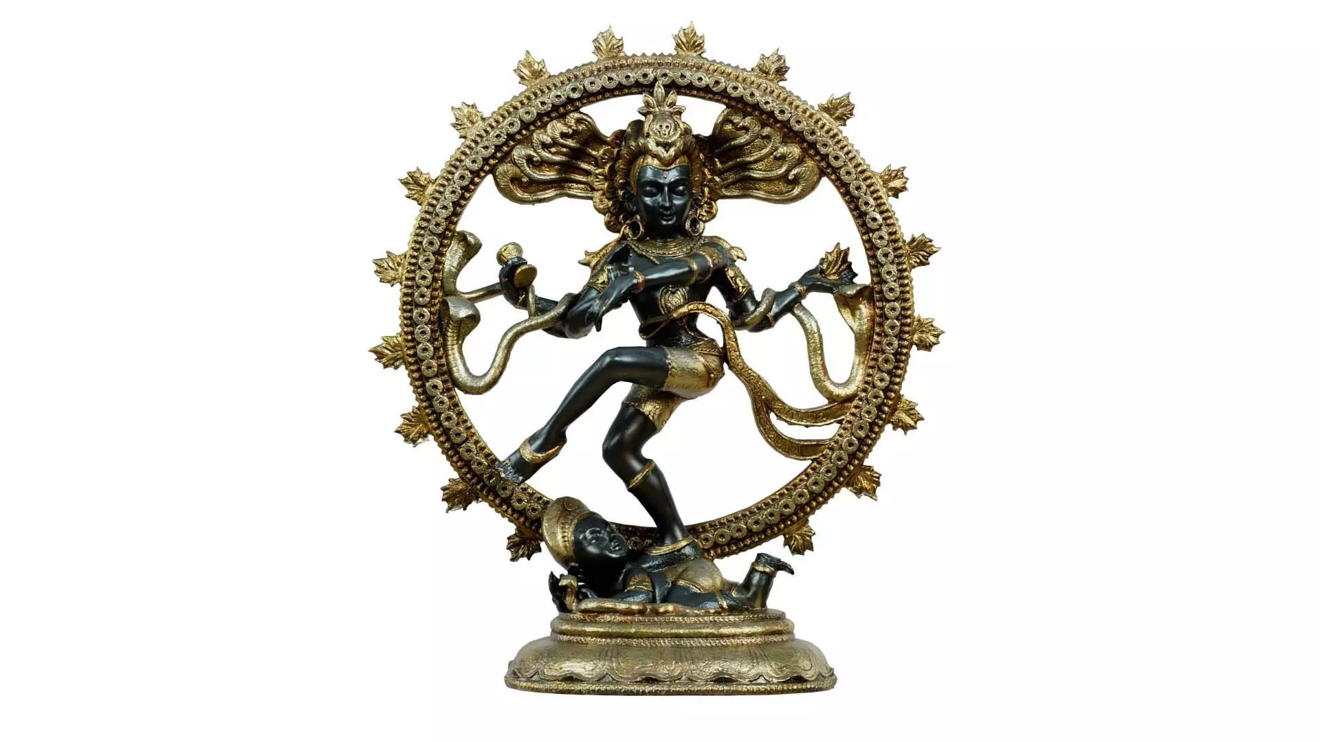 Nataraj Statue Low-poly 3D model_0