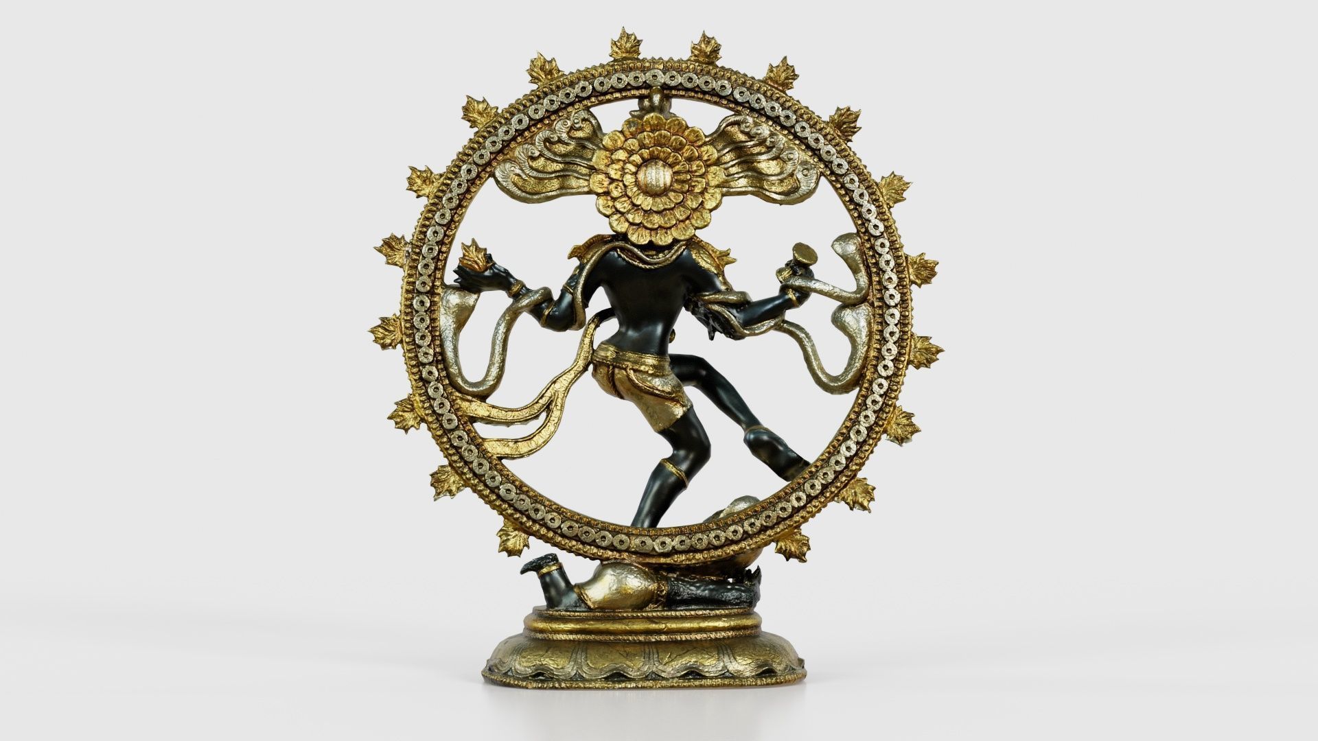 Nataraj Statue Low-poly 3D model_21