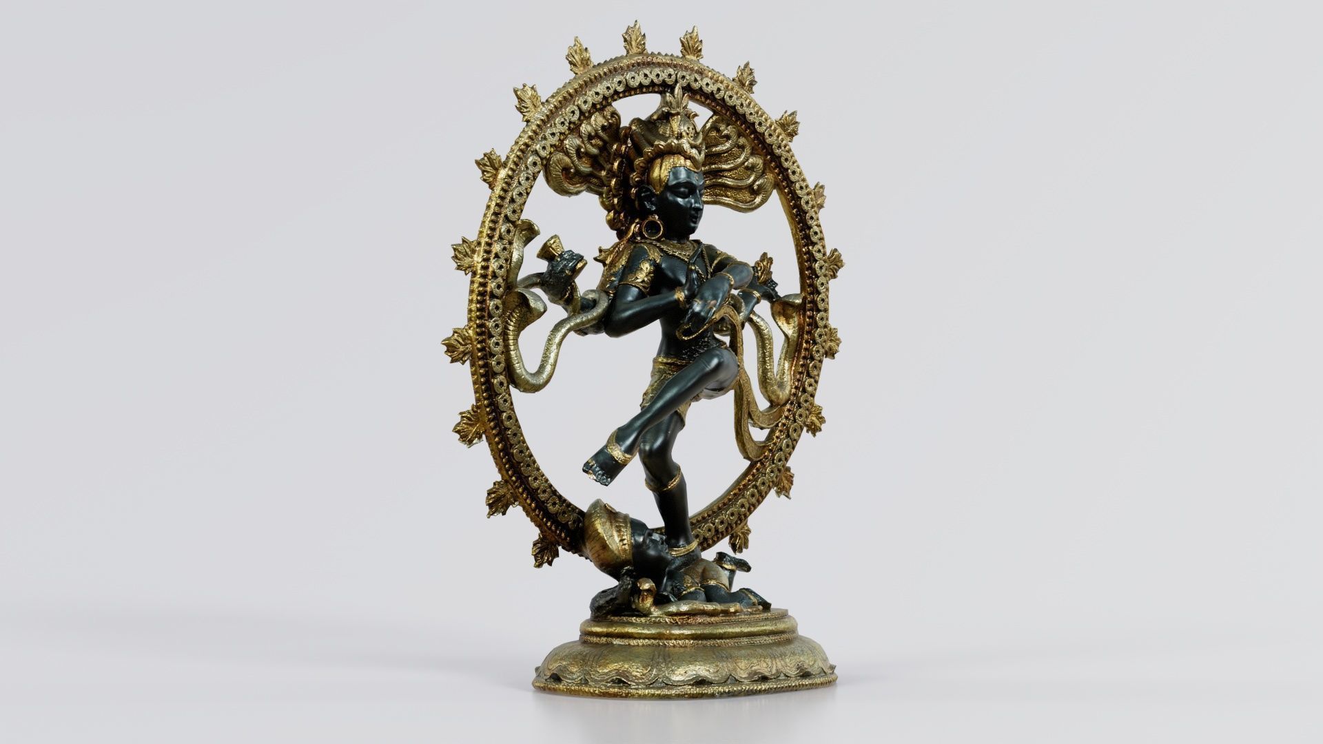 Nataraj Statue Low-poly 3D model_4