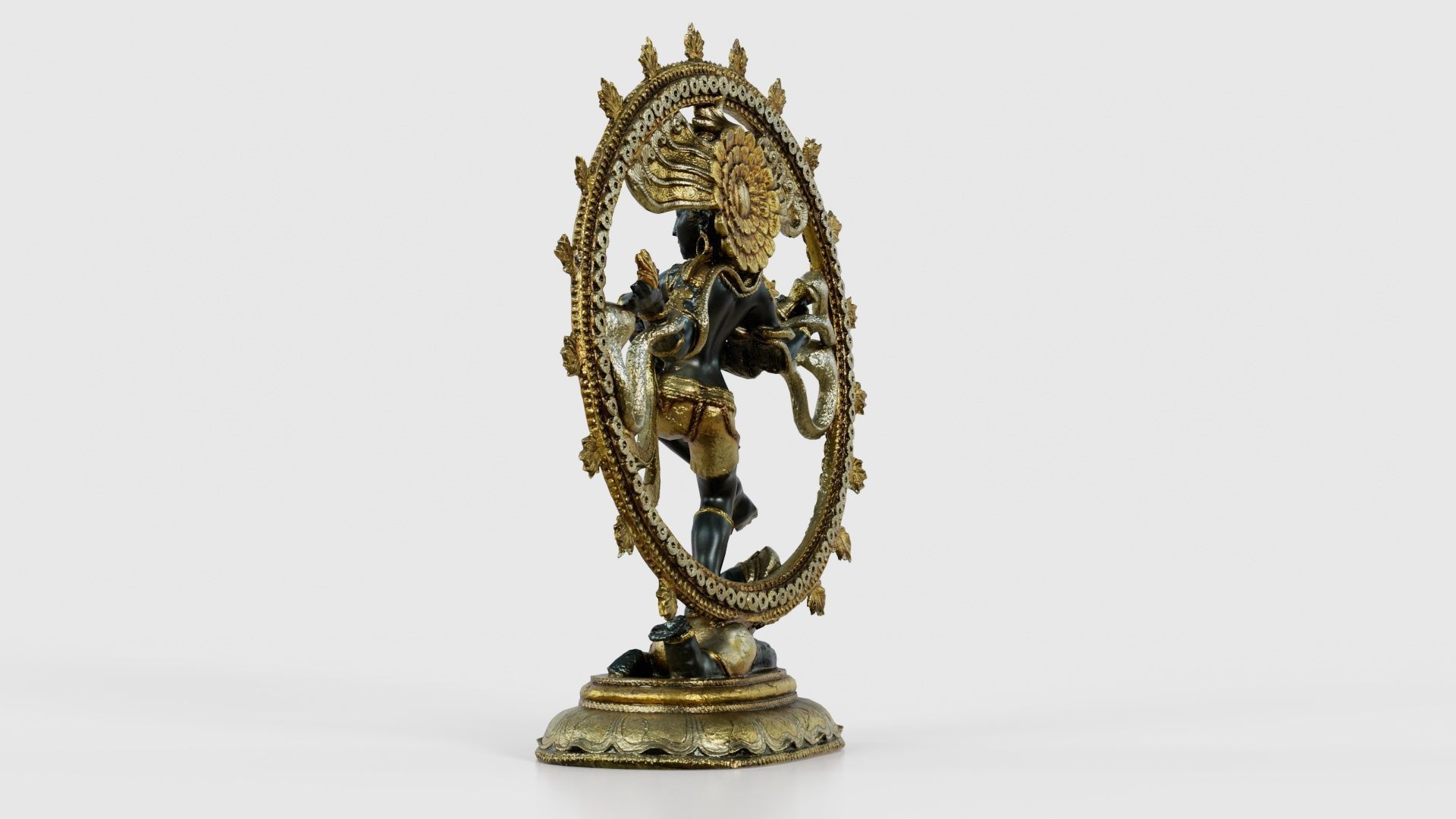 Nataraj Statue Low-poly 3D model_23