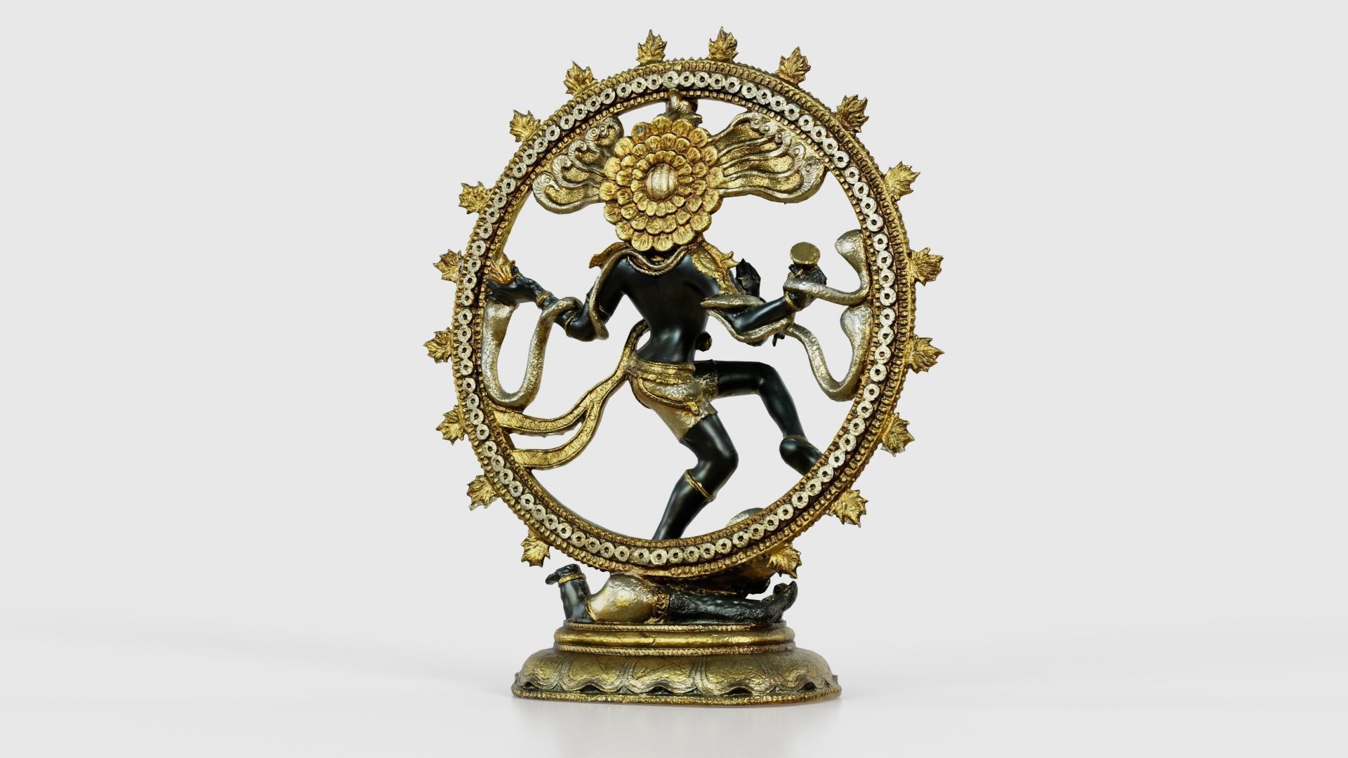 Nataraj Statue Low-poly 3D model_20