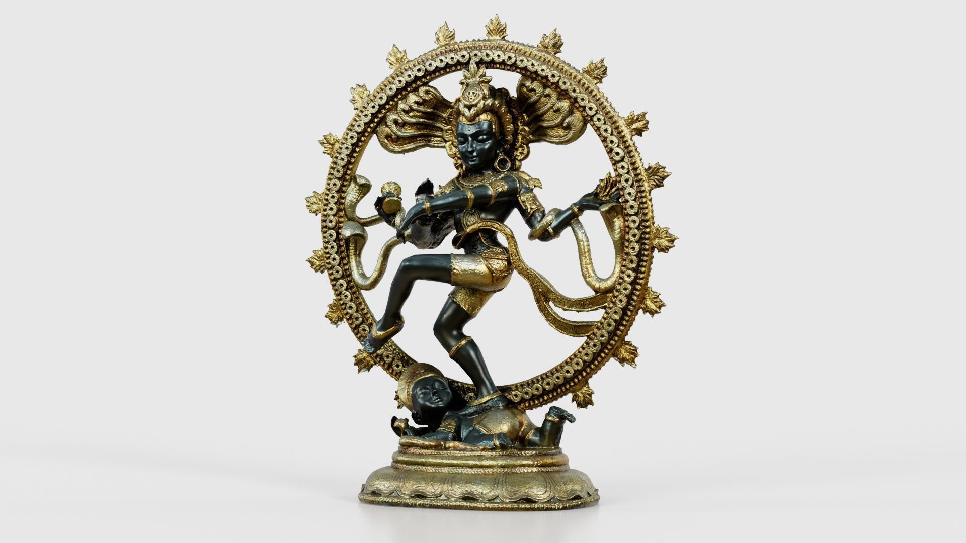Nataraj Statue Low-poly 3D model_26