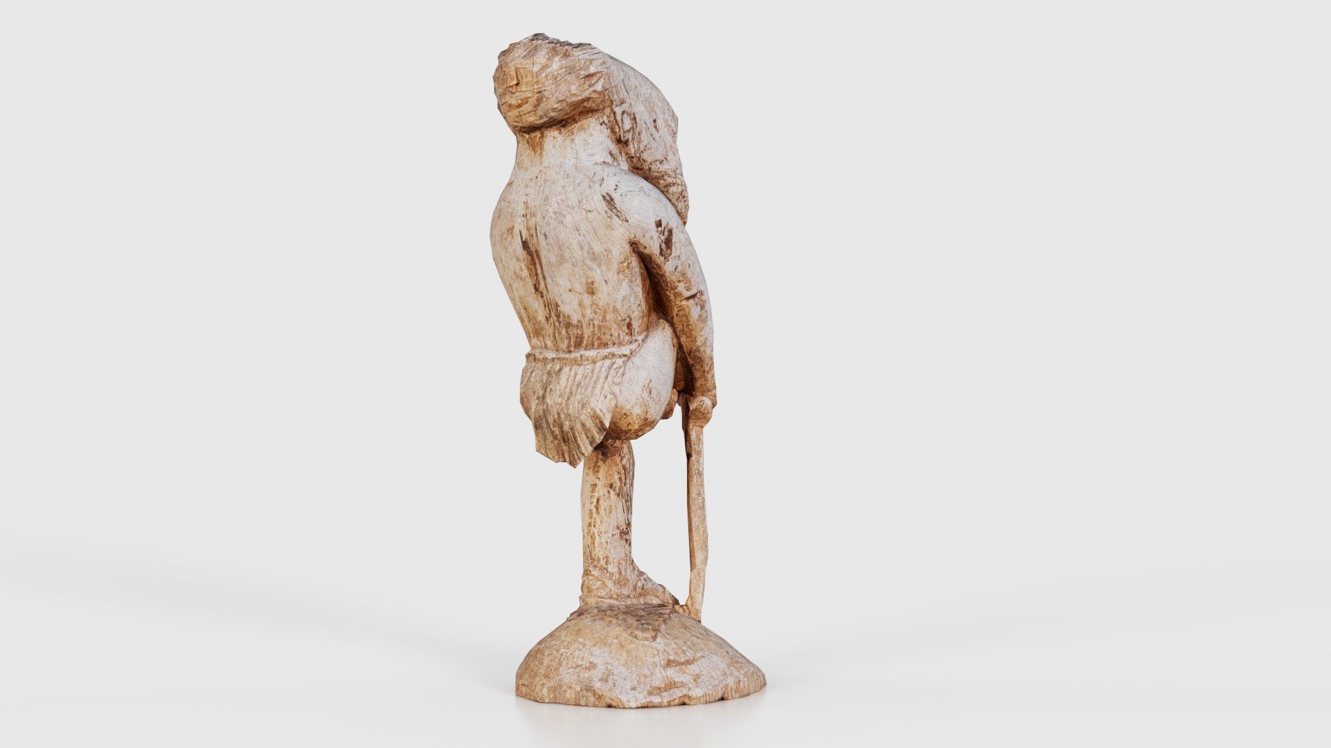 One Legged Man Low-poly 3D model_21