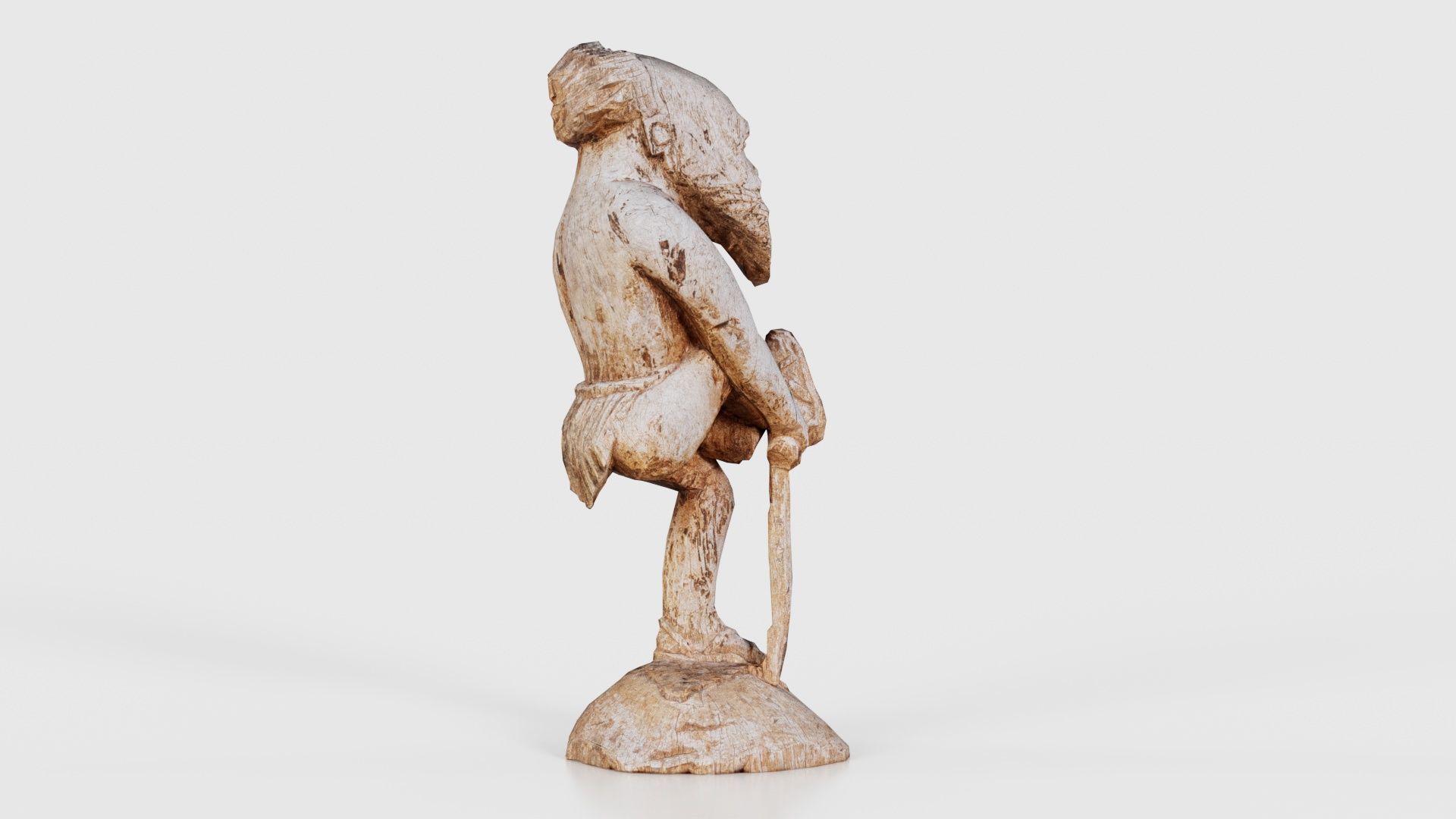 One Legged Man Low-poly 3D model_20